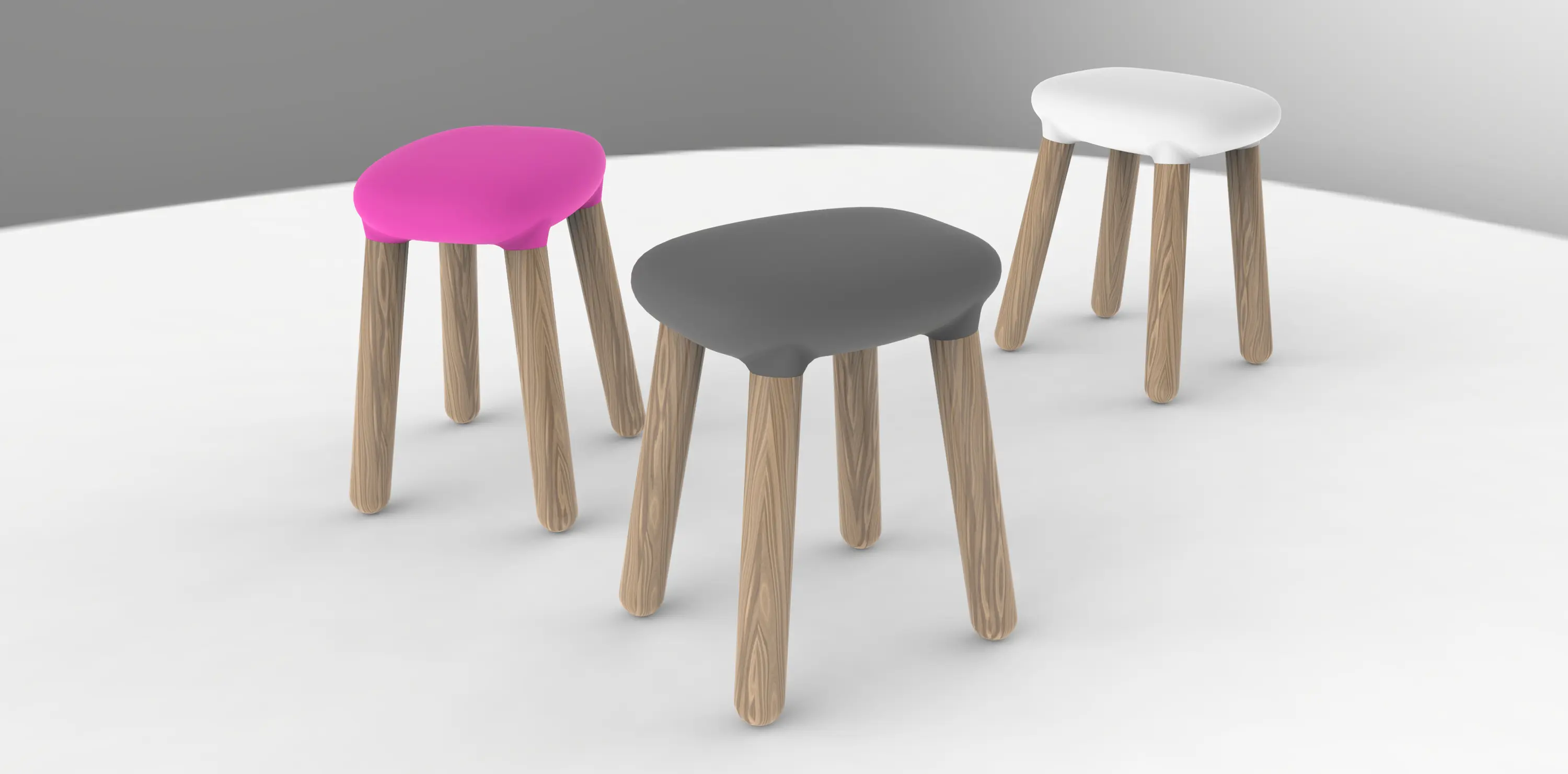 Luxxbox - Pillow | Low Stool Charcoal