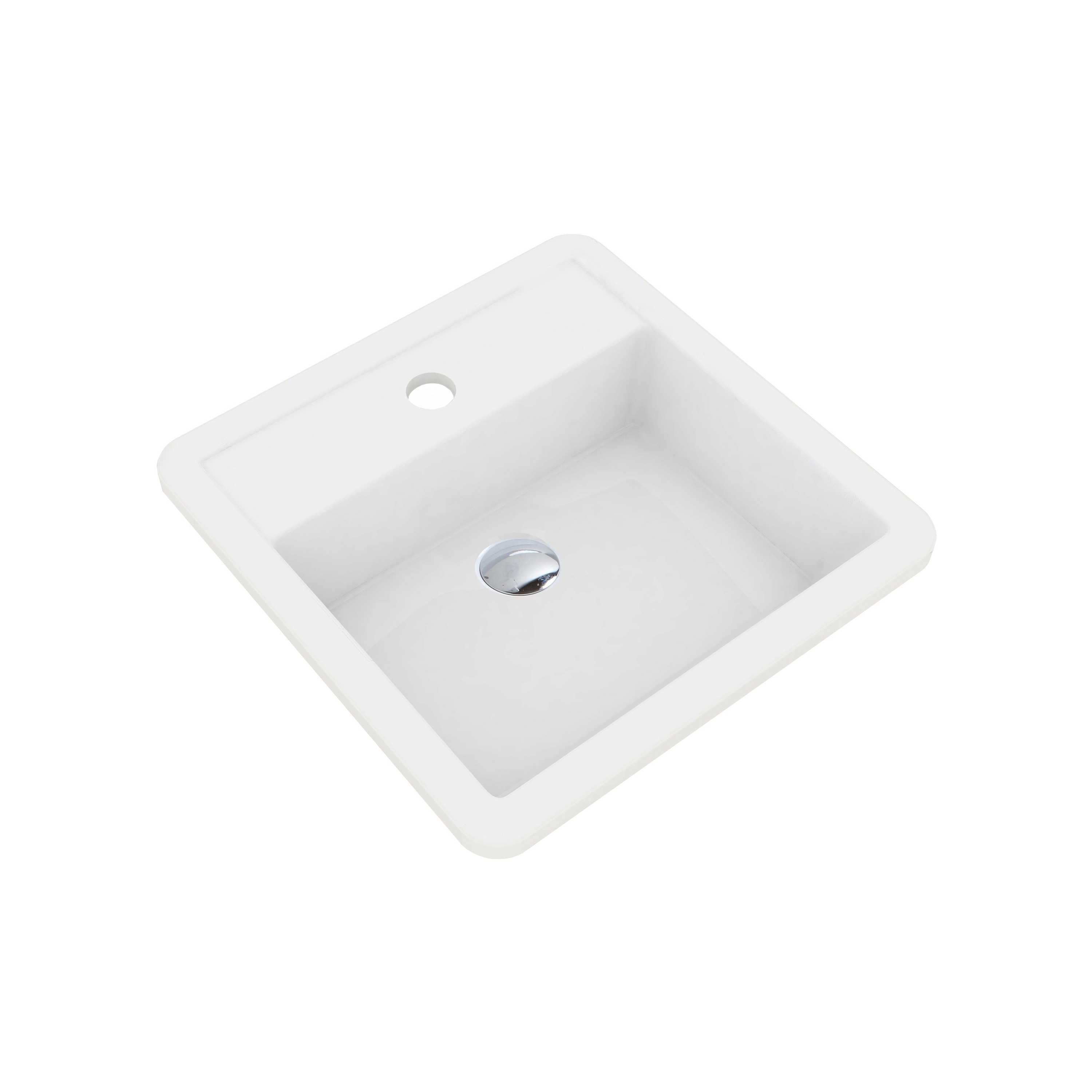 Mostrar el producto Linea lavabi - One hole rectangular washbasin upon top del fabricante Olympia Ceramica