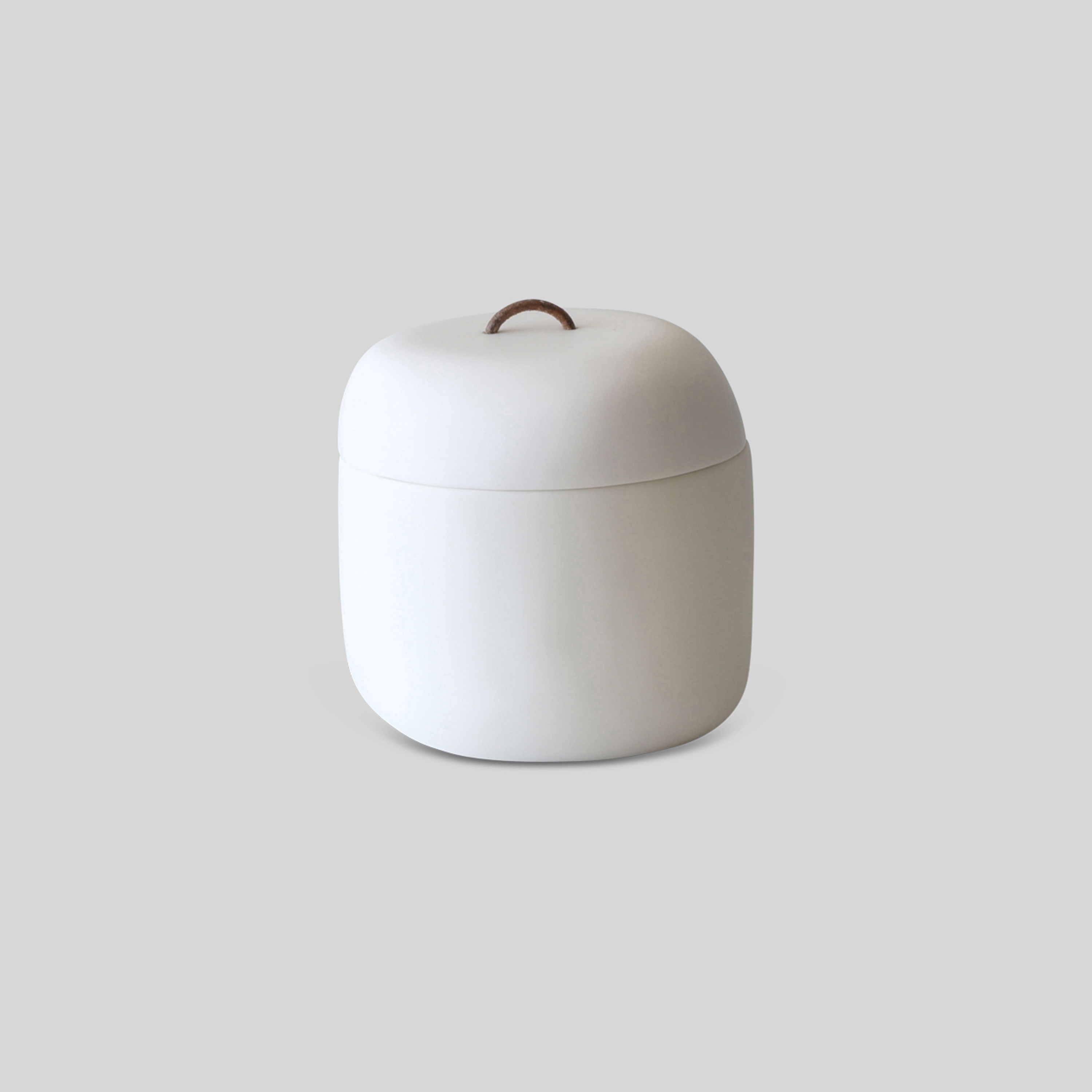 Display product Lidded Vessel | Cocktail Box Leather Handles from manufacturer Tina Frey Designs