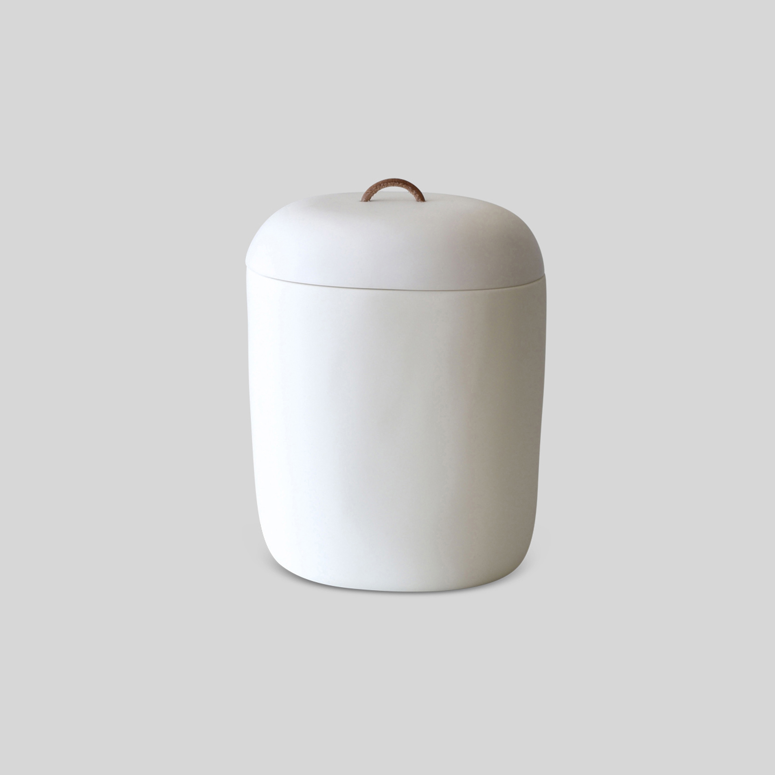 Display product Lidded Vessel | Ice Bucket Leather Handle from manufacturer Tina Frey Designs