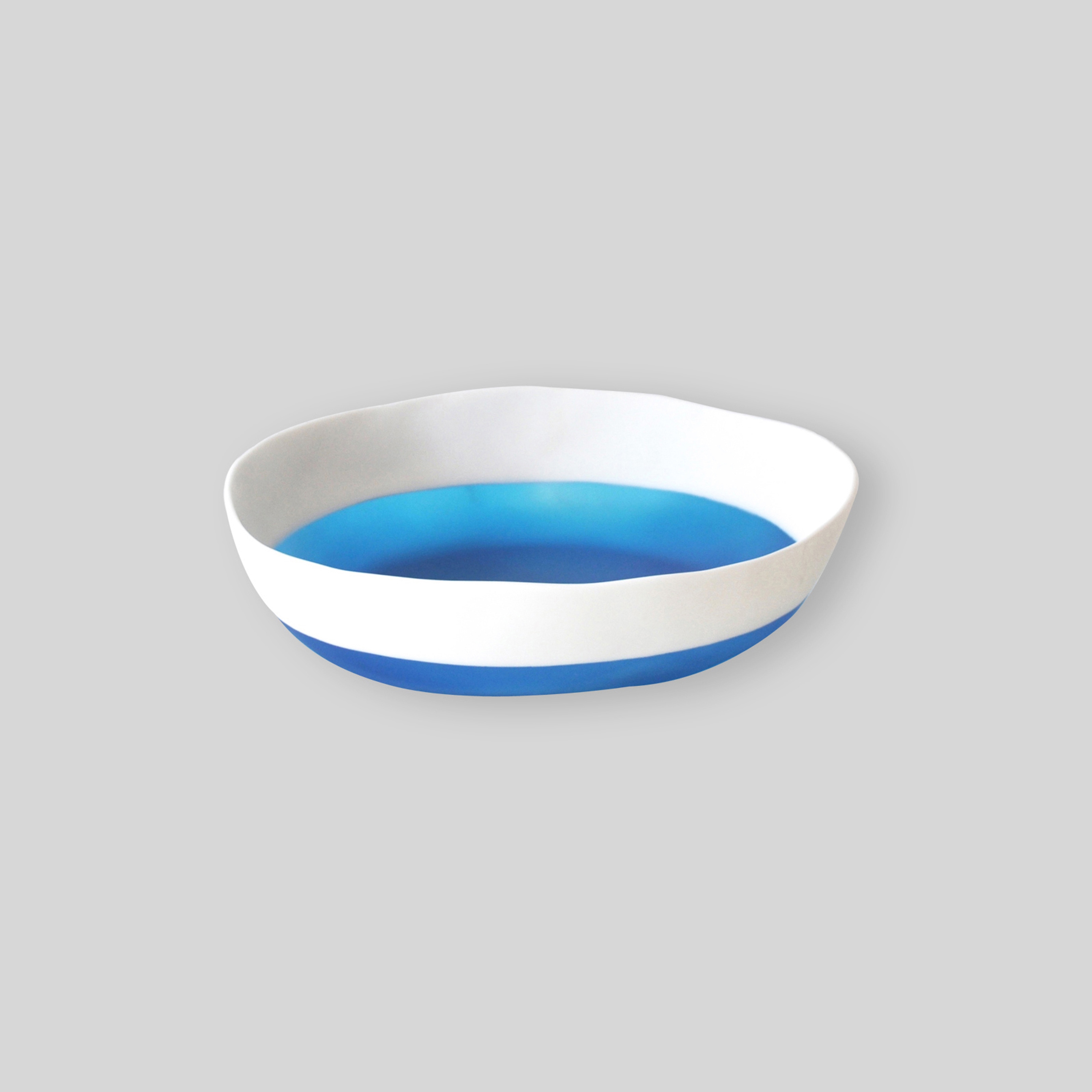 Vertoon produk Striped Wide Bowl | Salad van vervaardiger Tina Frey Designs
