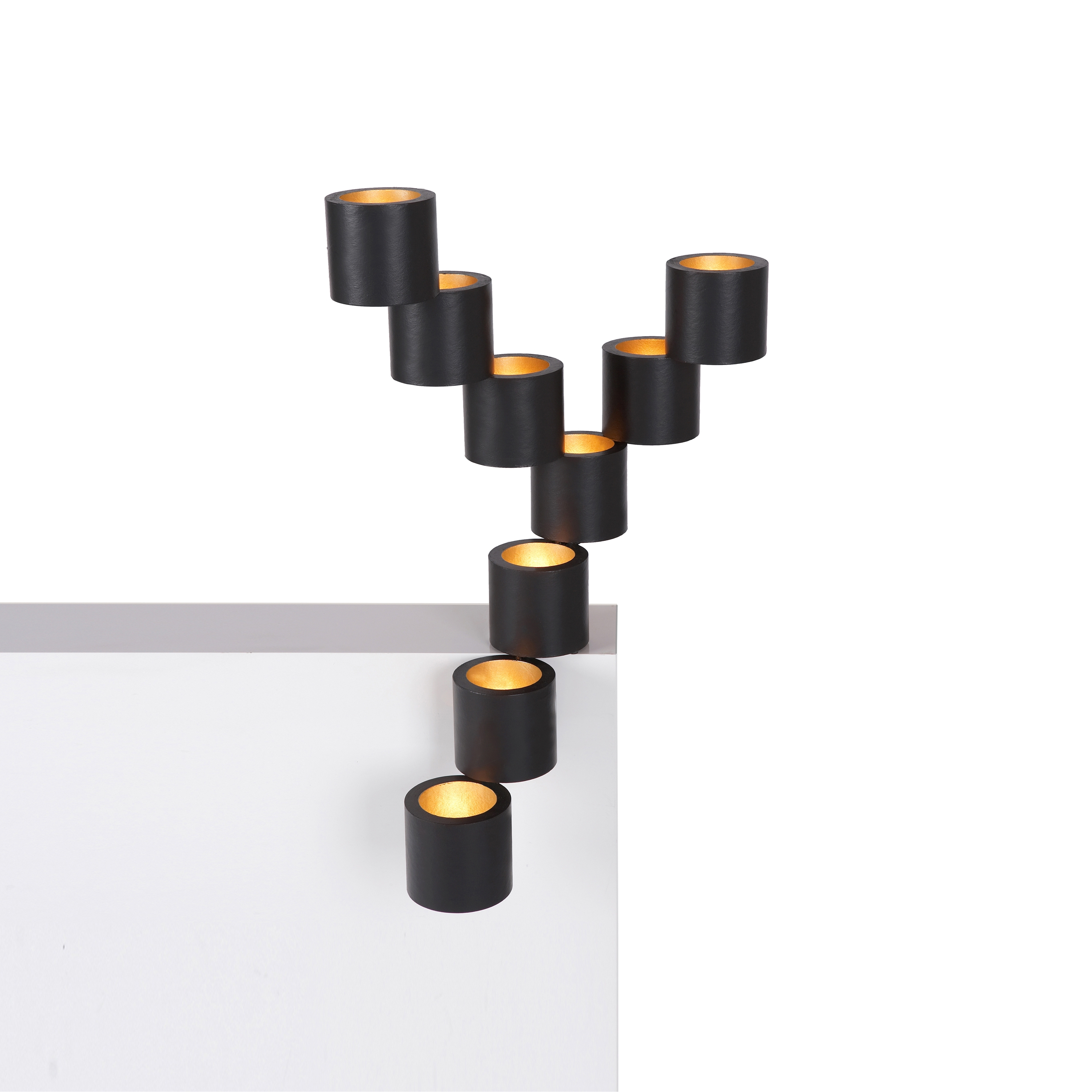 Twister black table lamp