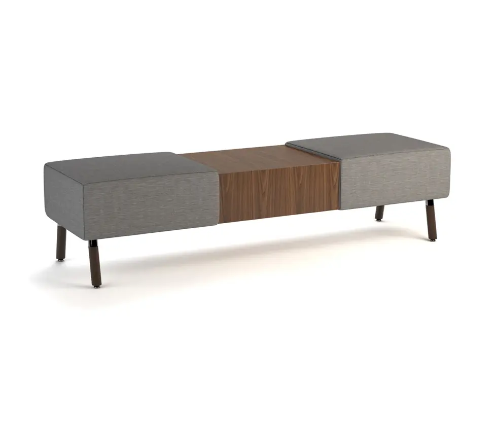 ERG International - Laguna 66” bench with center table