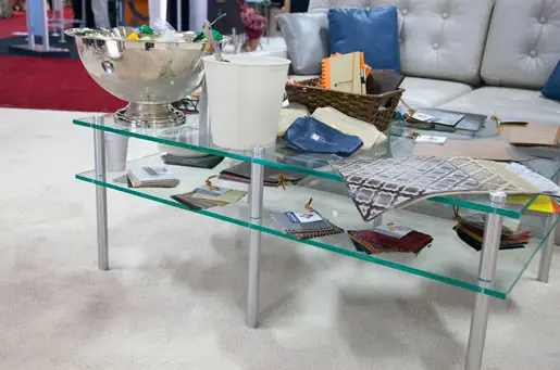 Gyford StandOff Systems® - Collapsible Coffee Table Using Caps and Barrels