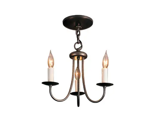 Hubbardton Forge - Simple Lines 3 Arm Chandelier