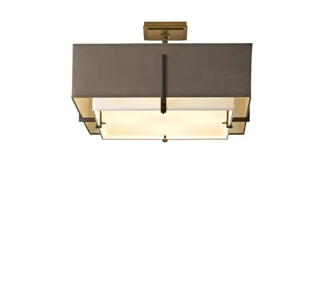 Hubbardton Forge - Exos Square Double Shade Semi-Flush