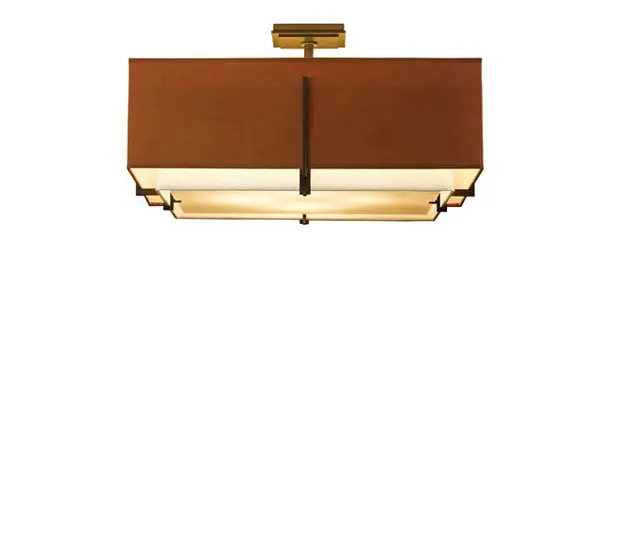 Hubbardton Forge - Exos Square Large Double Shade Semi-Flush