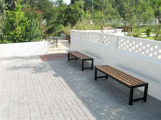 Maglin Site Furniture - MLB400B-W Backless Bench