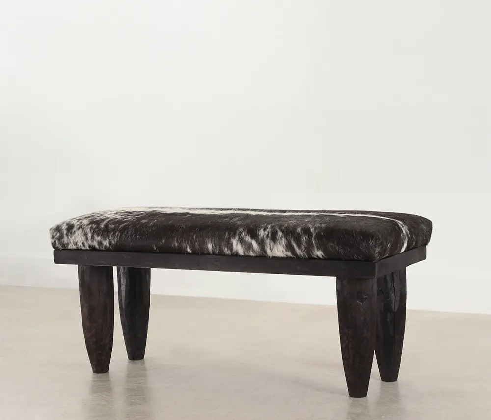 Pfeifer Studio - Benu Bida Cowhide Bench