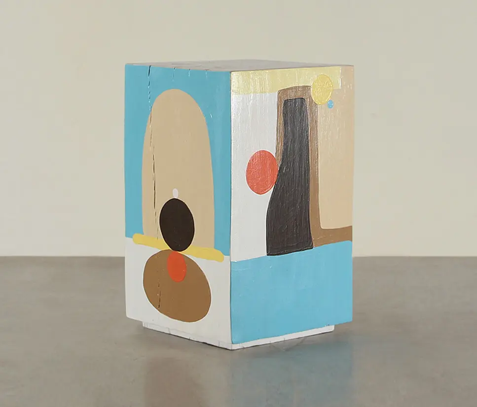 Pfeifer Studio - Rhythmic Hand Painted Cube Table