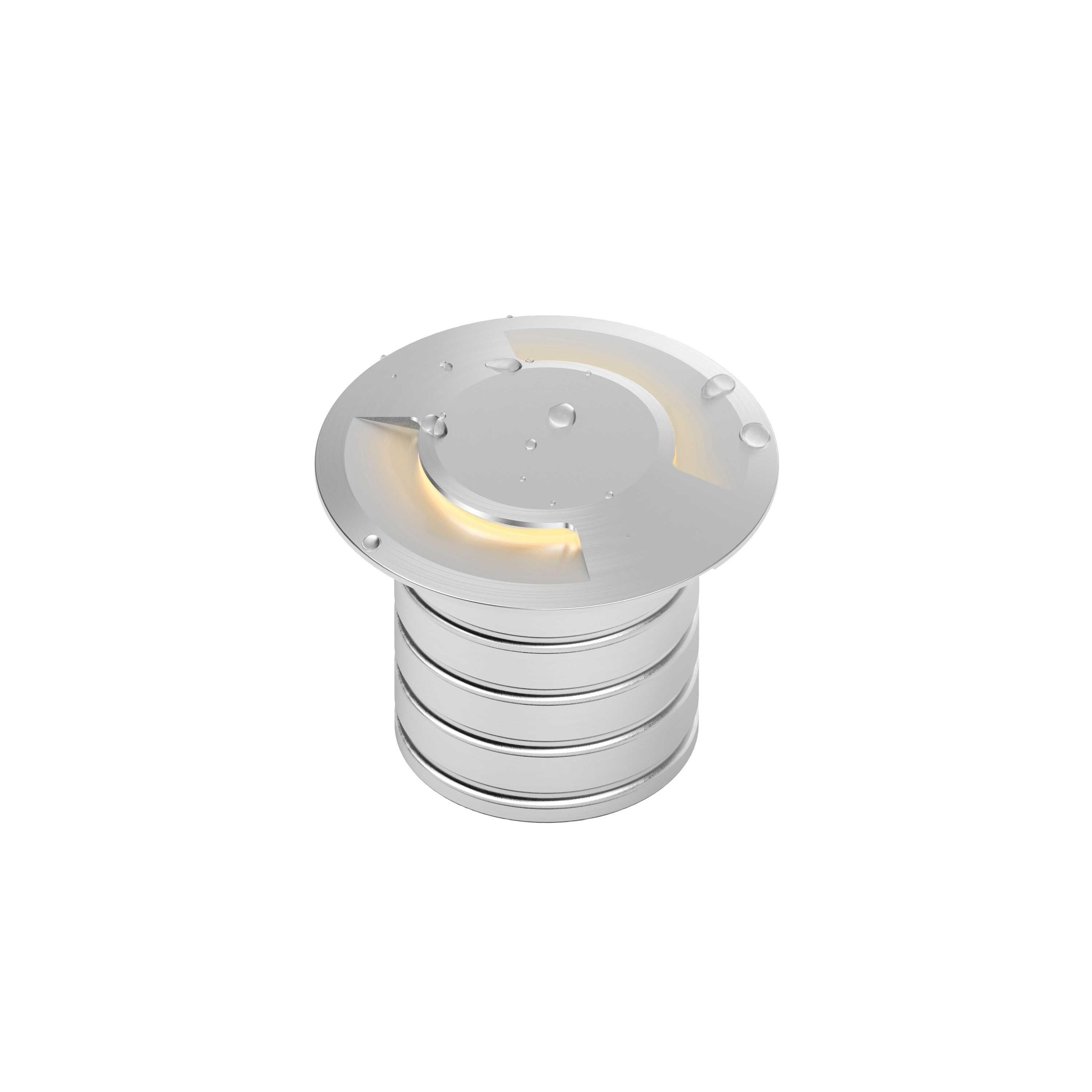L08 double | matte clear anodized