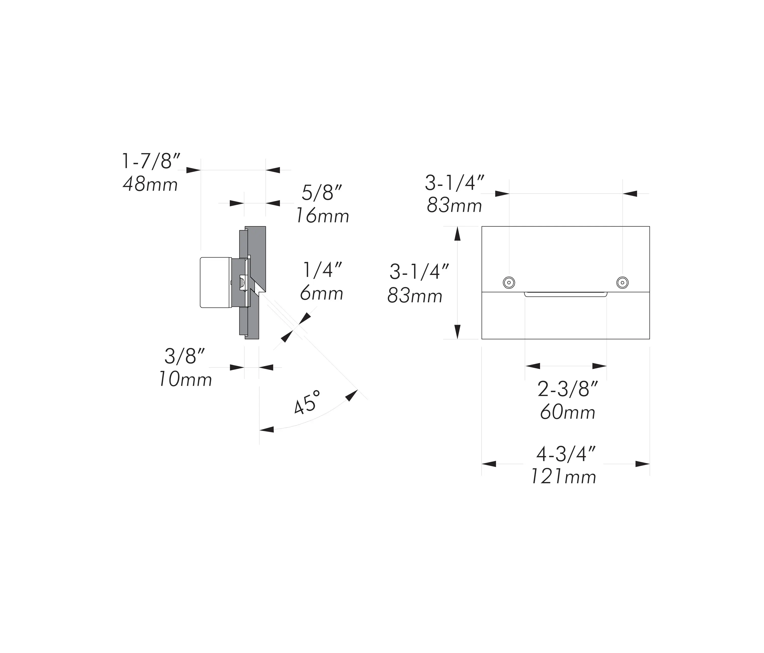 MP Lighting - L46 | matte clear anodized