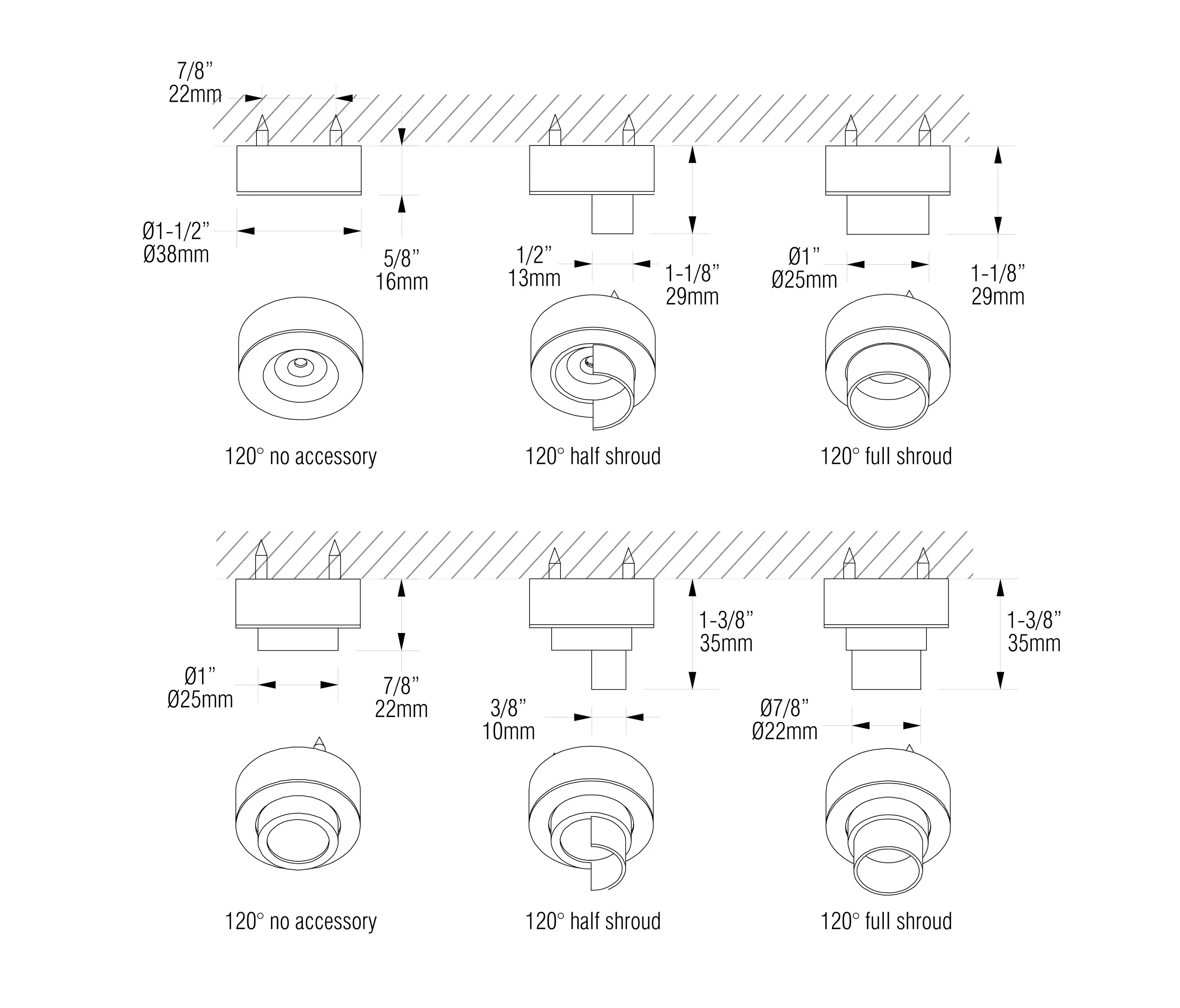 MP Lighting - L51 LHS | matte clear anodized