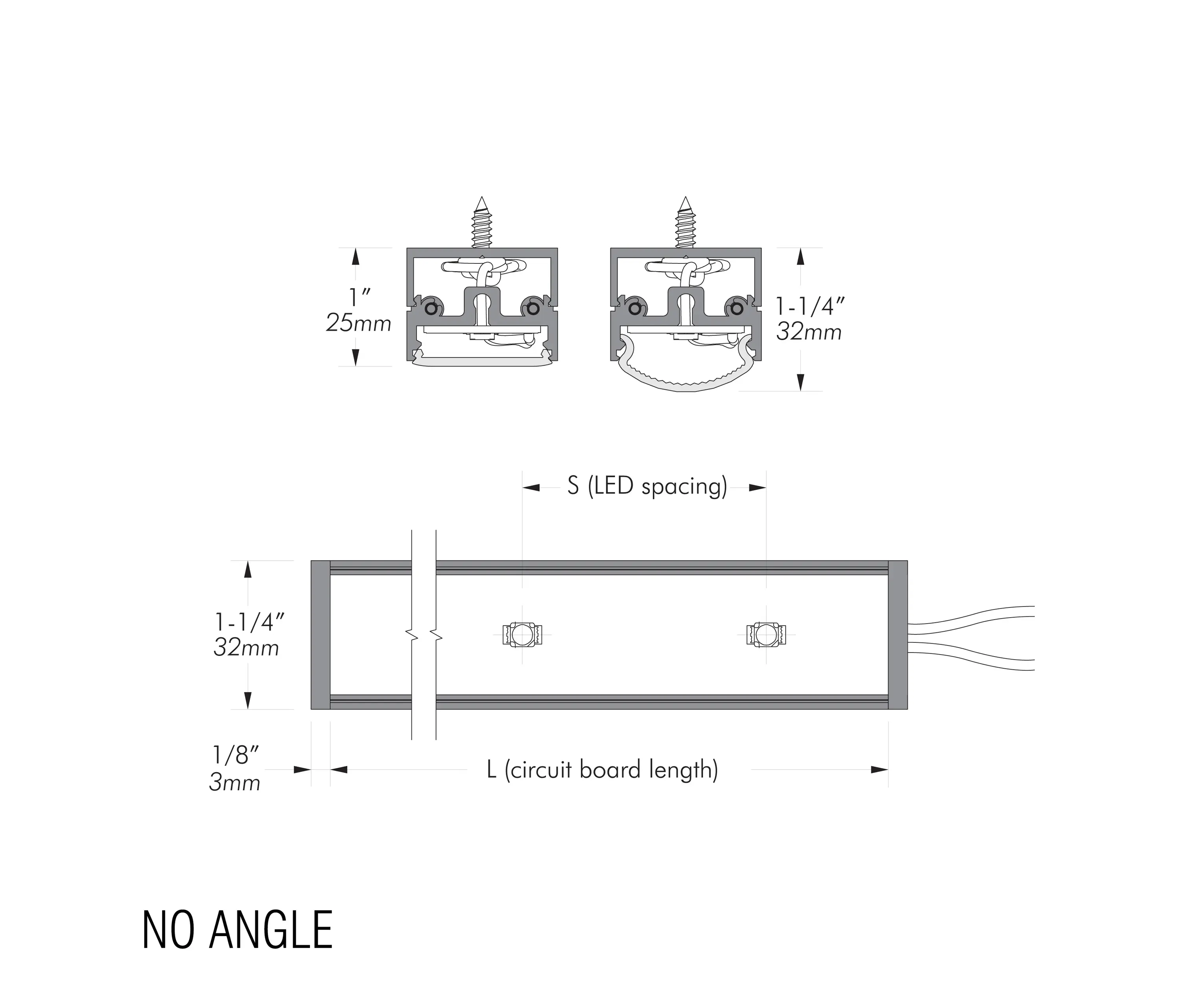 MP Lighting - L101 N | matte clear anodized