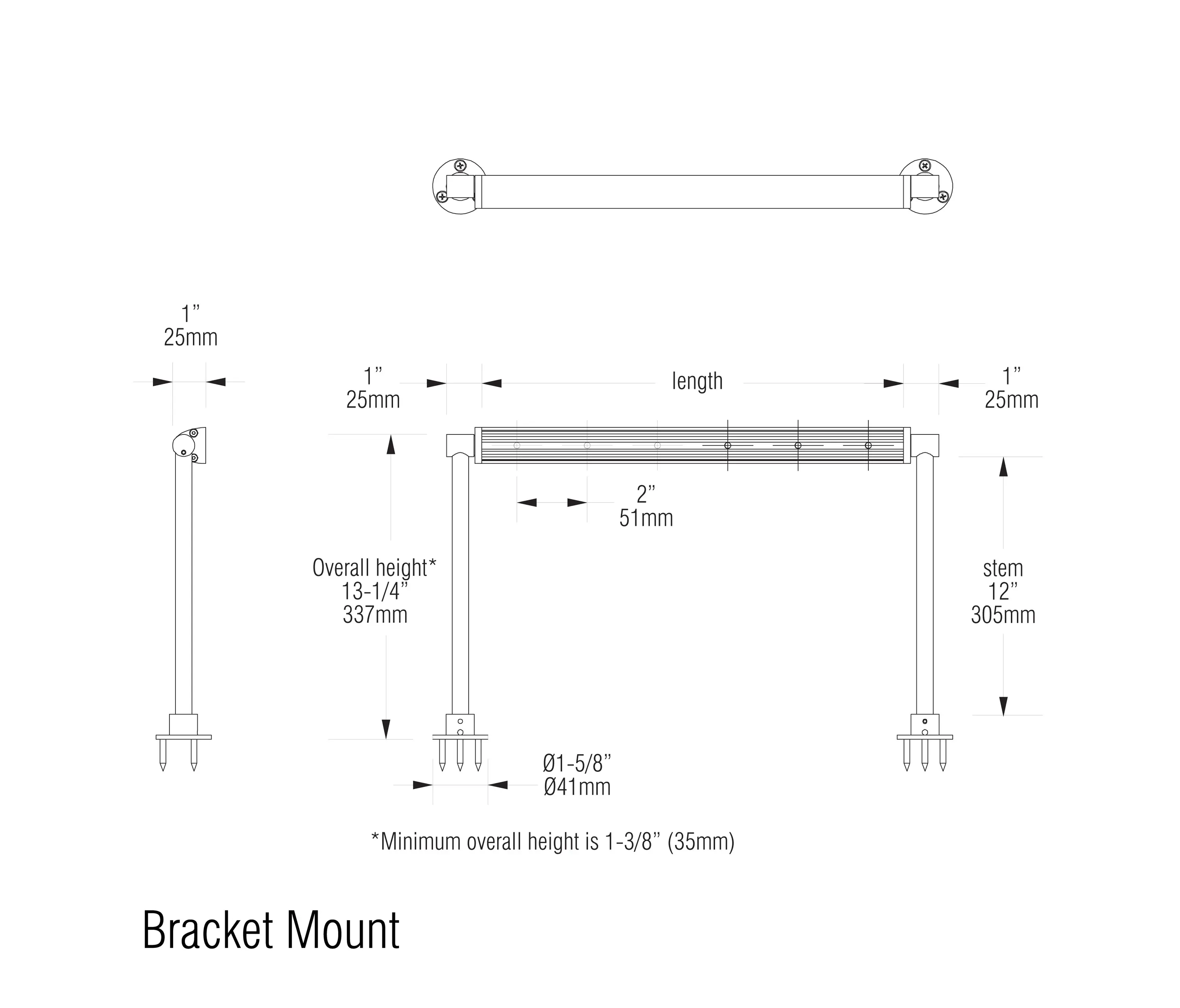 MP Lighting - L161 MB | matte clear anodized