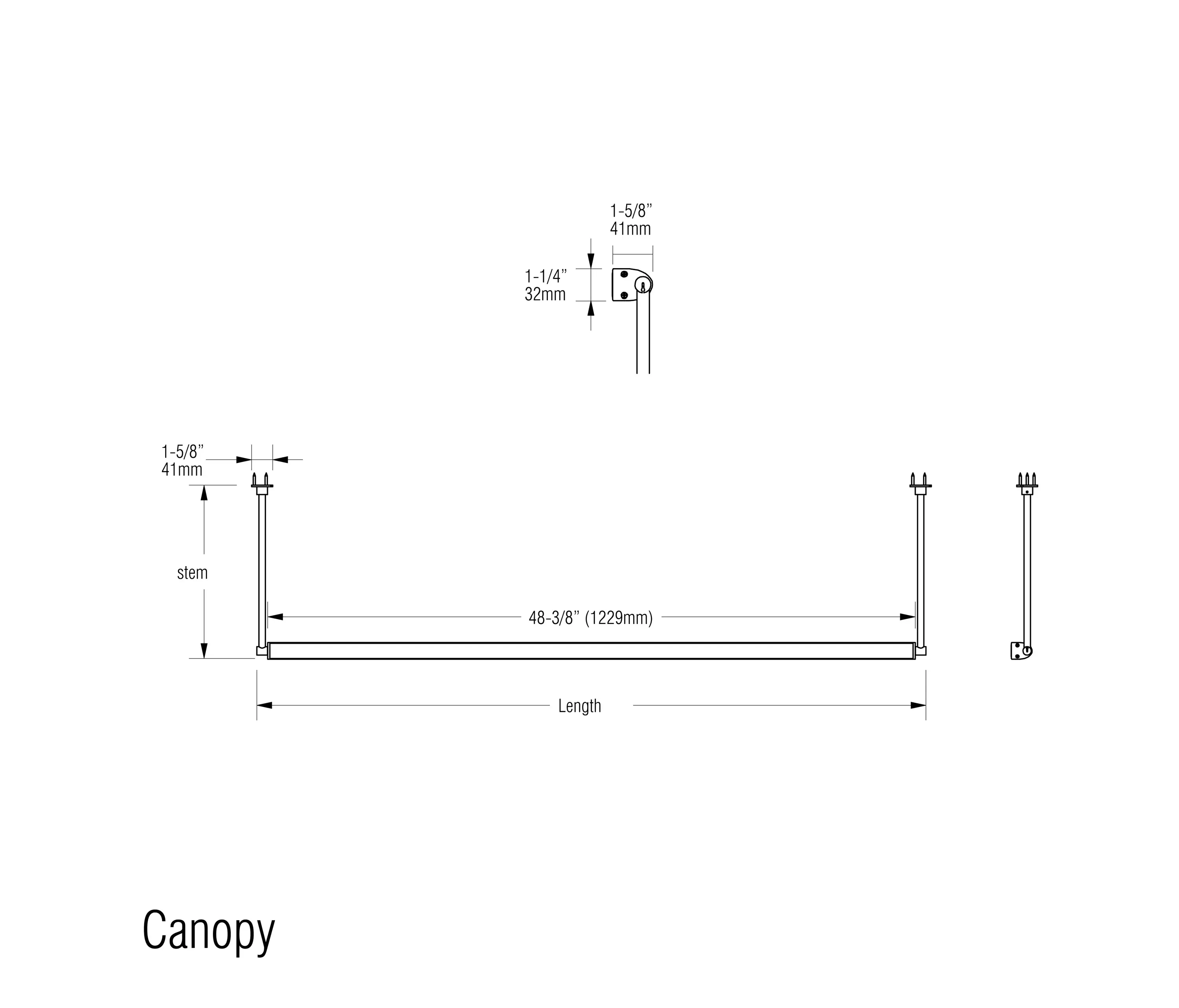 MP Lighting - L162 | matte clear anodized