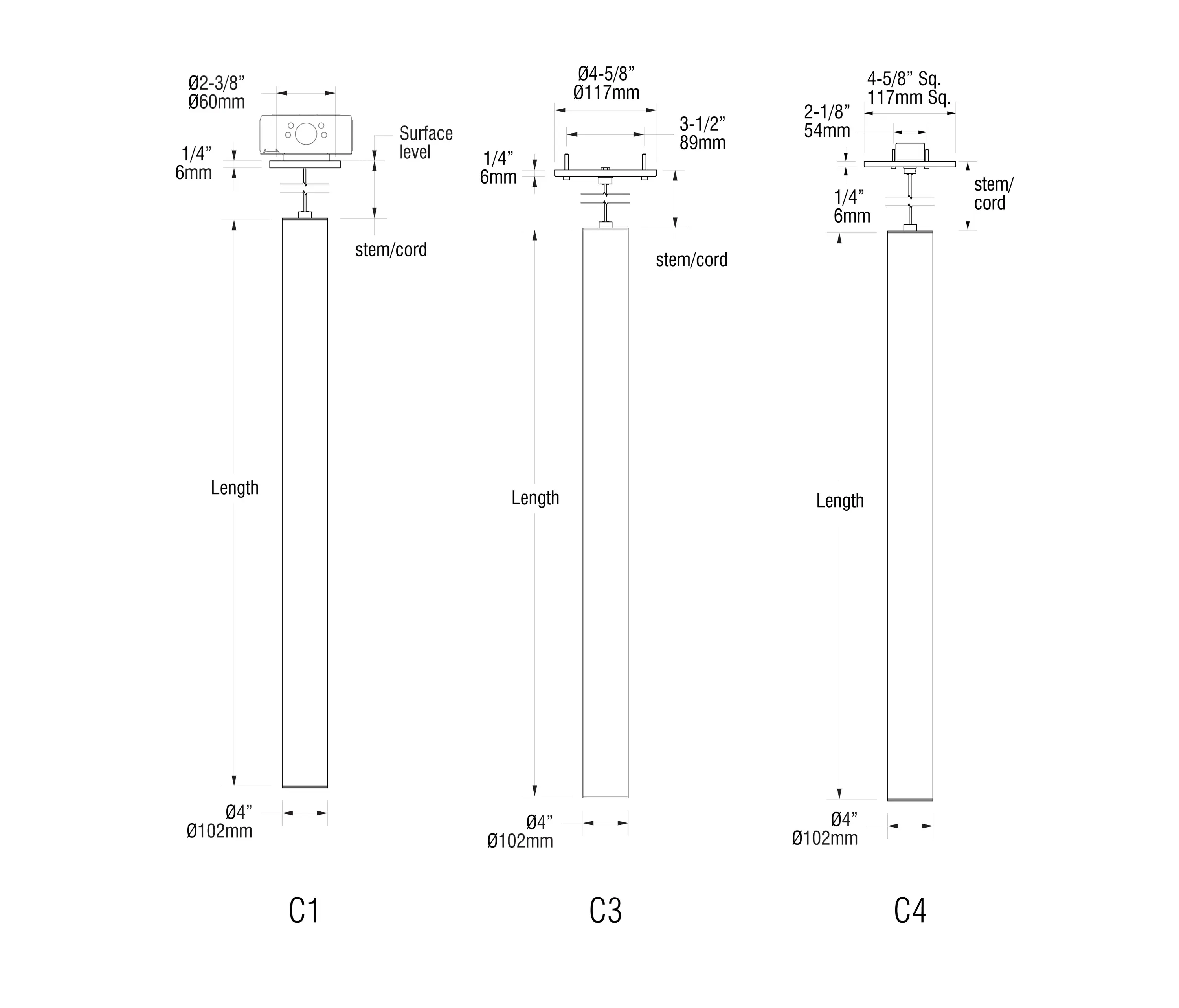 MP Lighting - L192 | matte clear anodized