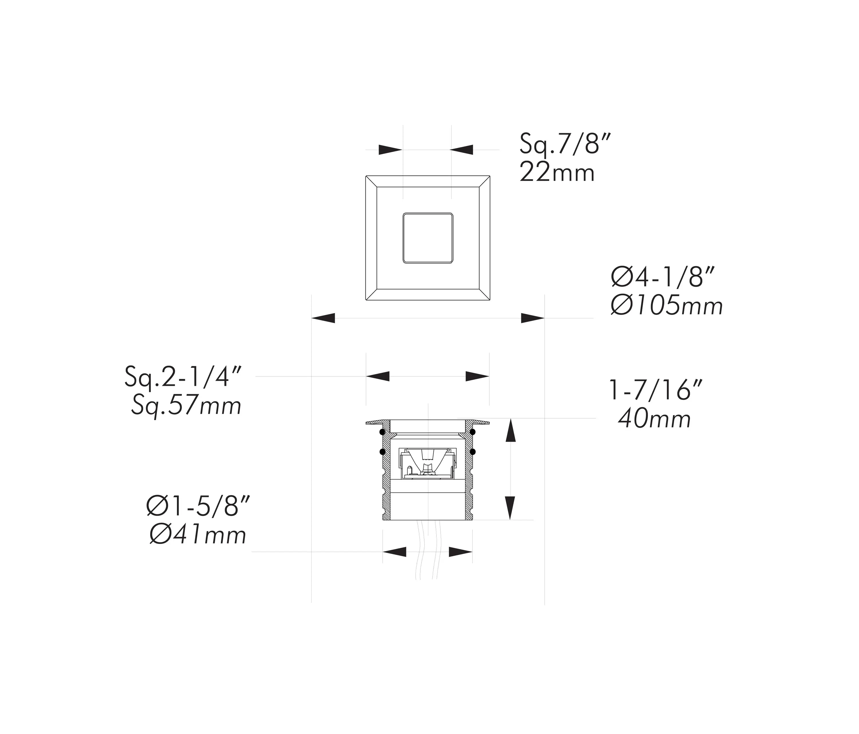 MP Lighting - L324 | matte clear anodized