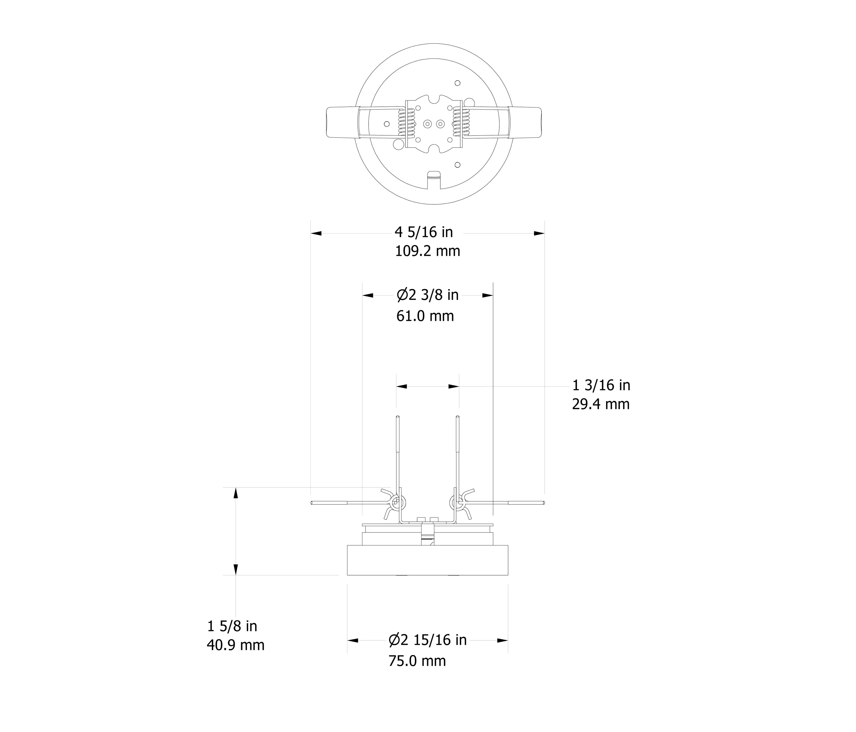 MP Lighting - L504-L57 | matte clear anodized