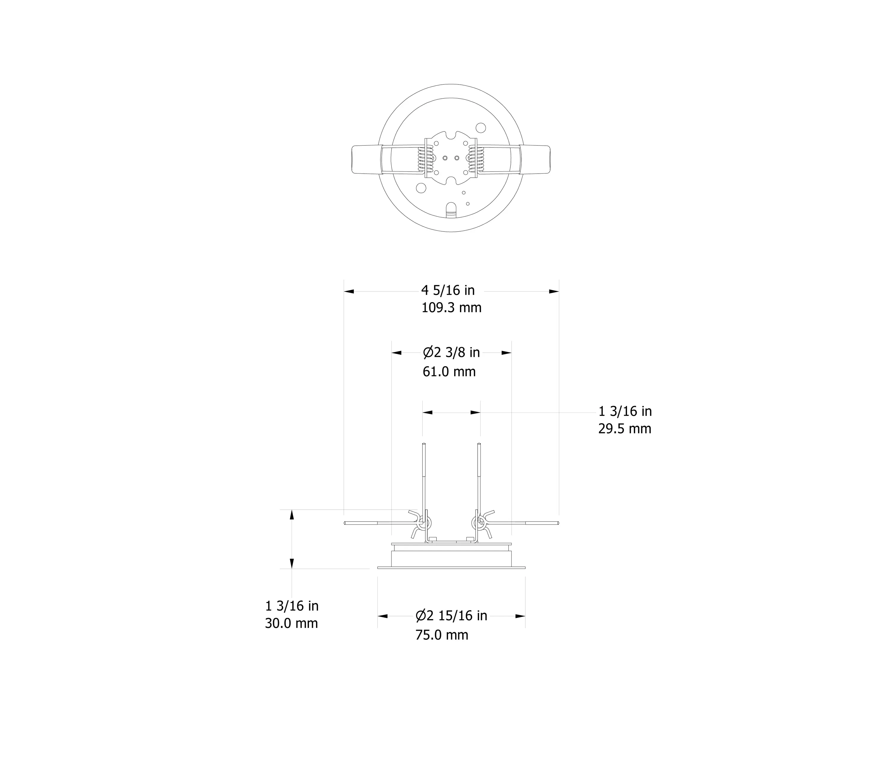 MP Lighting - L505-L65 | matte clear anodized