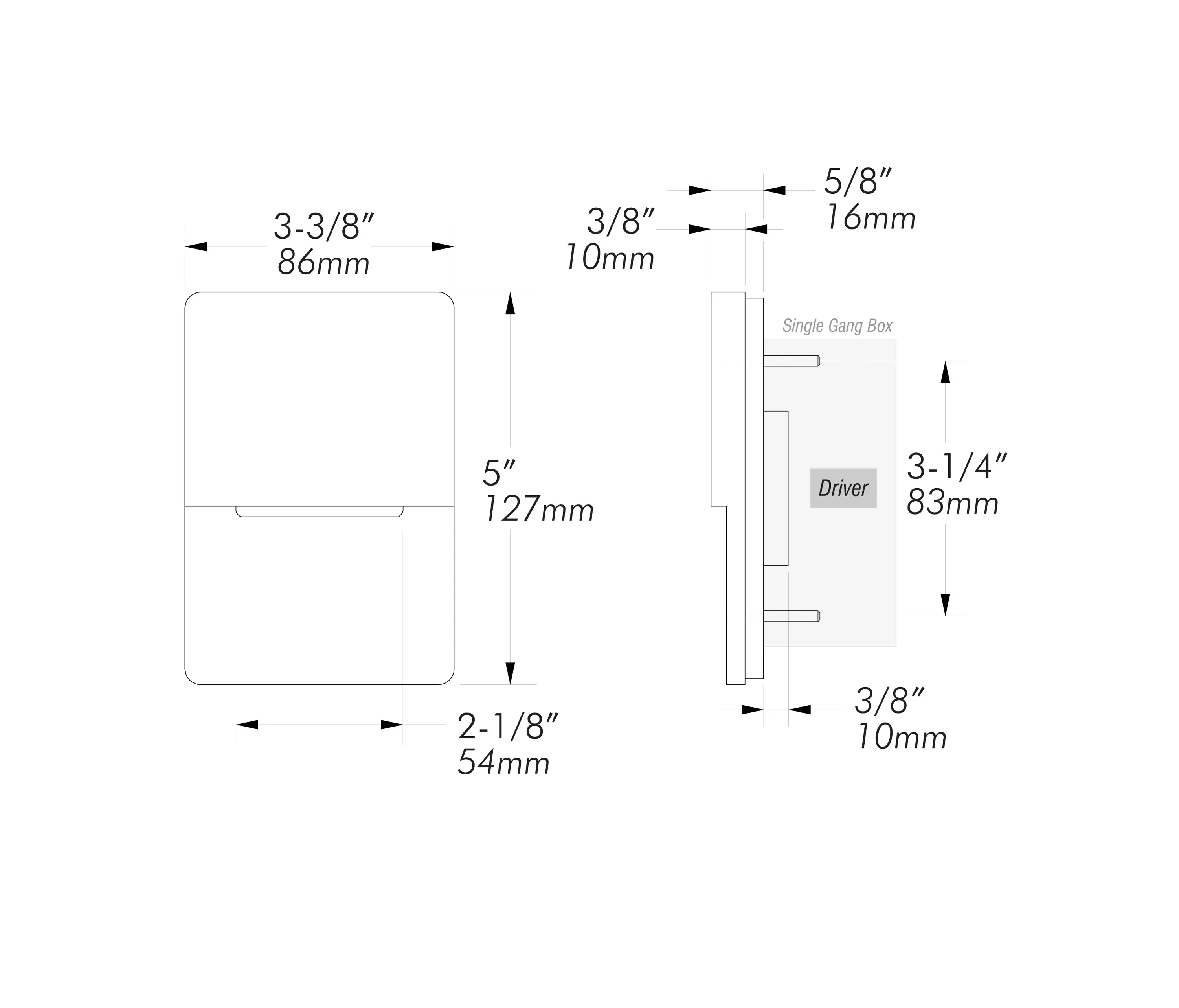 MP Lighting - L760-L47 | matte clear anodized