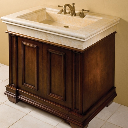 Produkt Bordeaux Vanity, Jerusalem Gold Limestone des Herstellers Stone Forest anzeigen