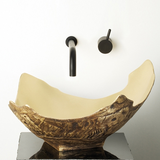 Display product Chalice Vessel Sink, Golden Bronze from manufacturer Stone Forest