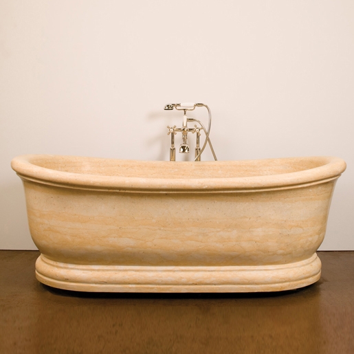 Display product Old World Bathtub, Jerusalem Gold Limestone from manufacturer Stone Forest