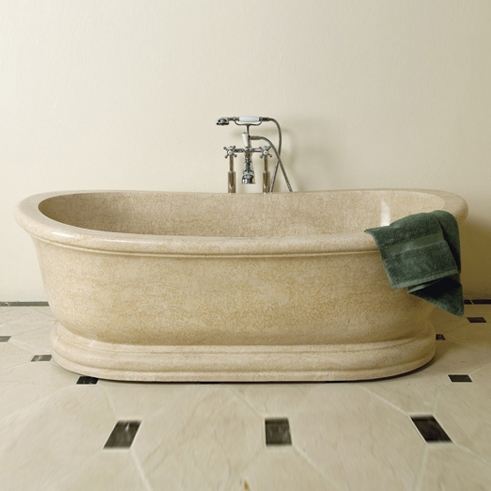 Display product Old World Bathtub, Papiro Cream Marble from manufacturer Stone Forest