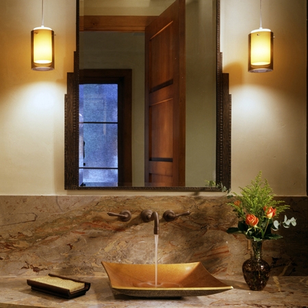 Display product Zen Vessel Sink, Weathered Bronze from manufacturer Stone Forest