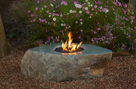 Stone Forest - Natural Boulder Fire Vessel