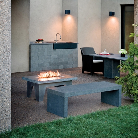 Display product Vesta Fire Table from manufacturer Stone Forest
