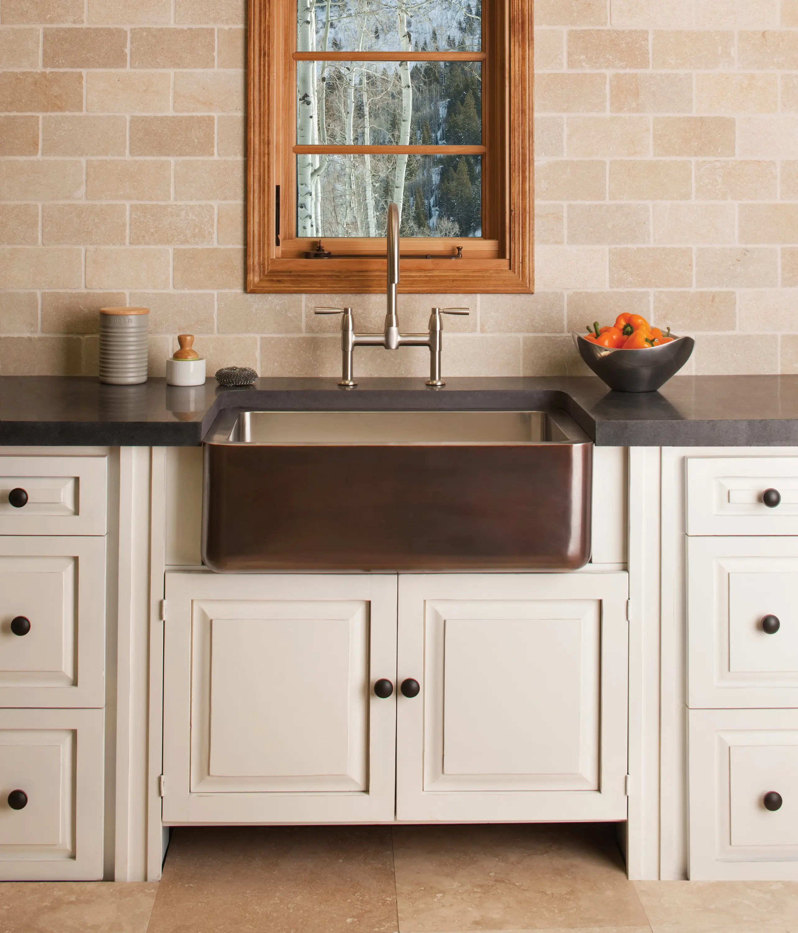 Stone Forest - Copper/Stainless Farmhouse Sink