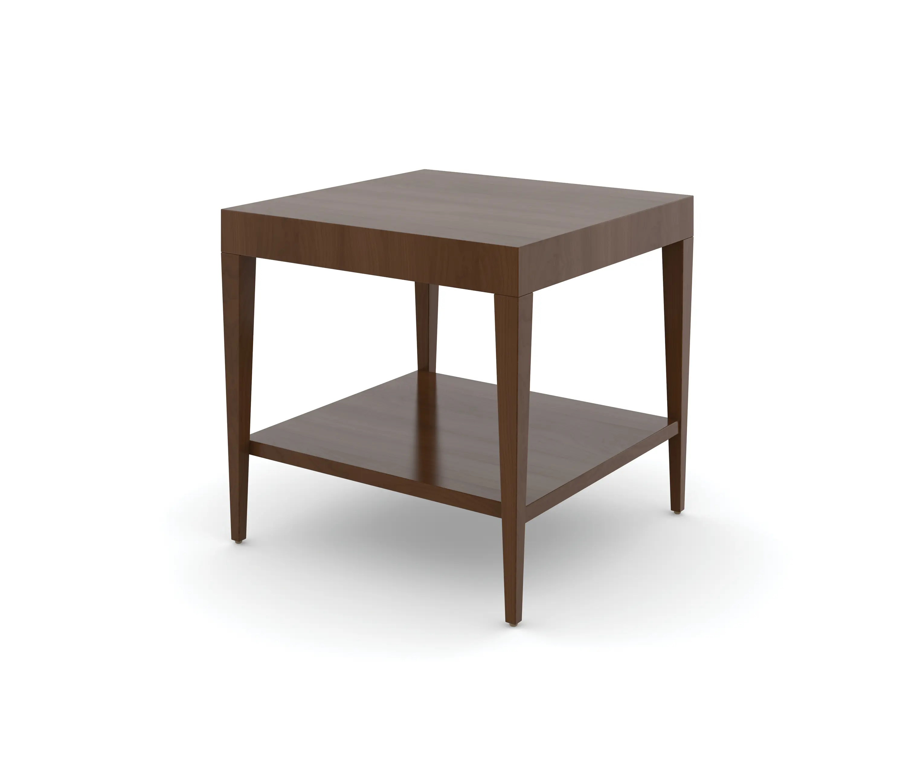 Trinity Furniture - Edge Table, Square Occasional Table / Veneer Face