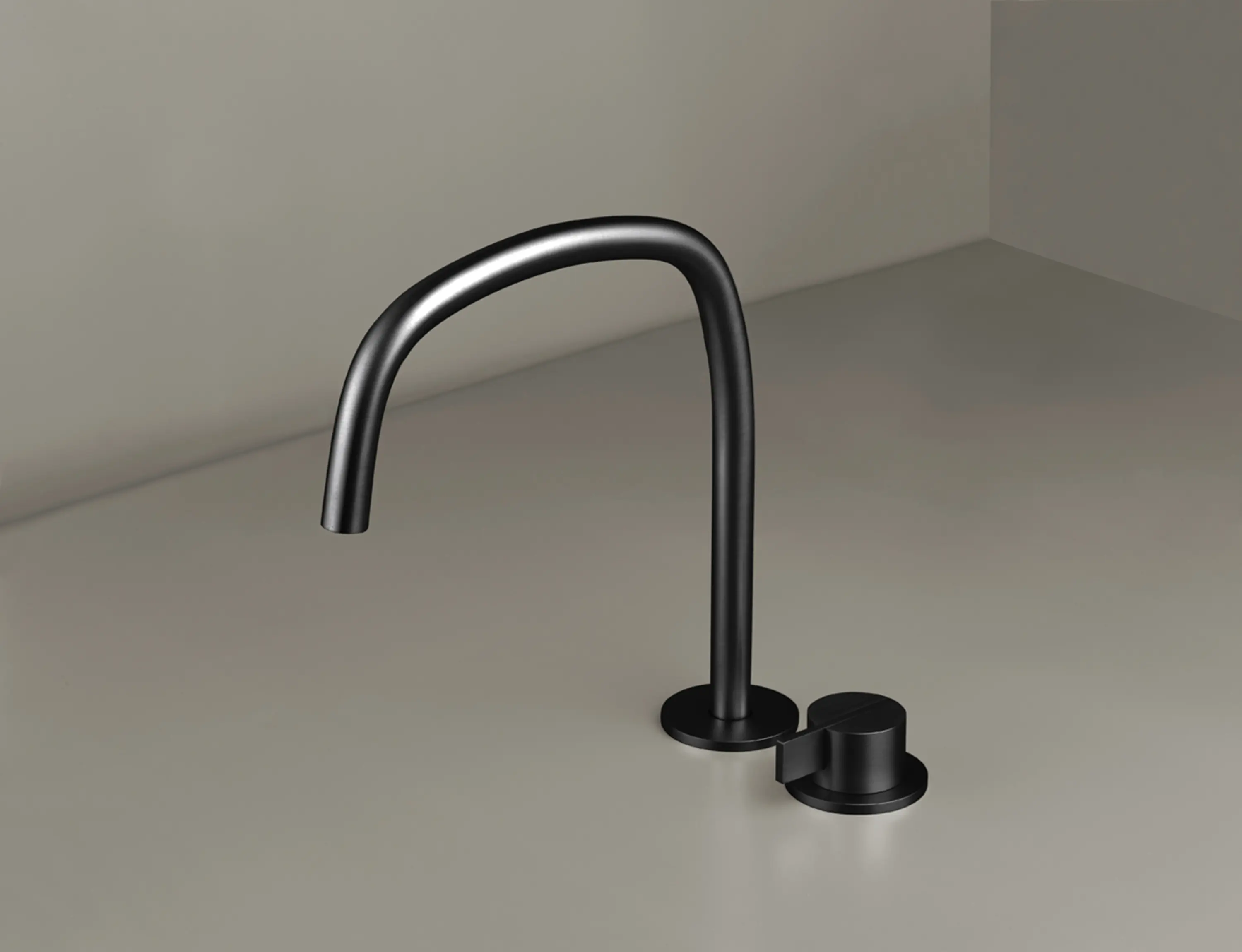 COCOON - PB SET11 | Deck mounted basin mixer with swivel spout