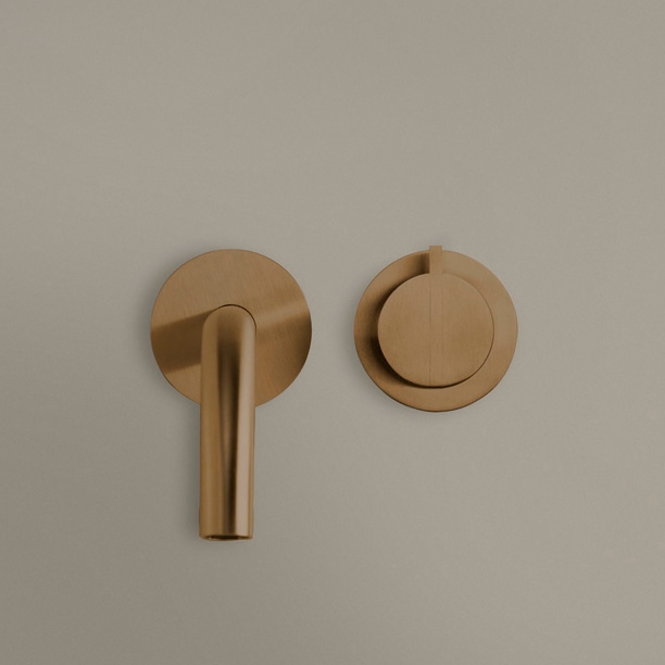 PB SET02 | Wall mounted cold water tap with 220mm spout
