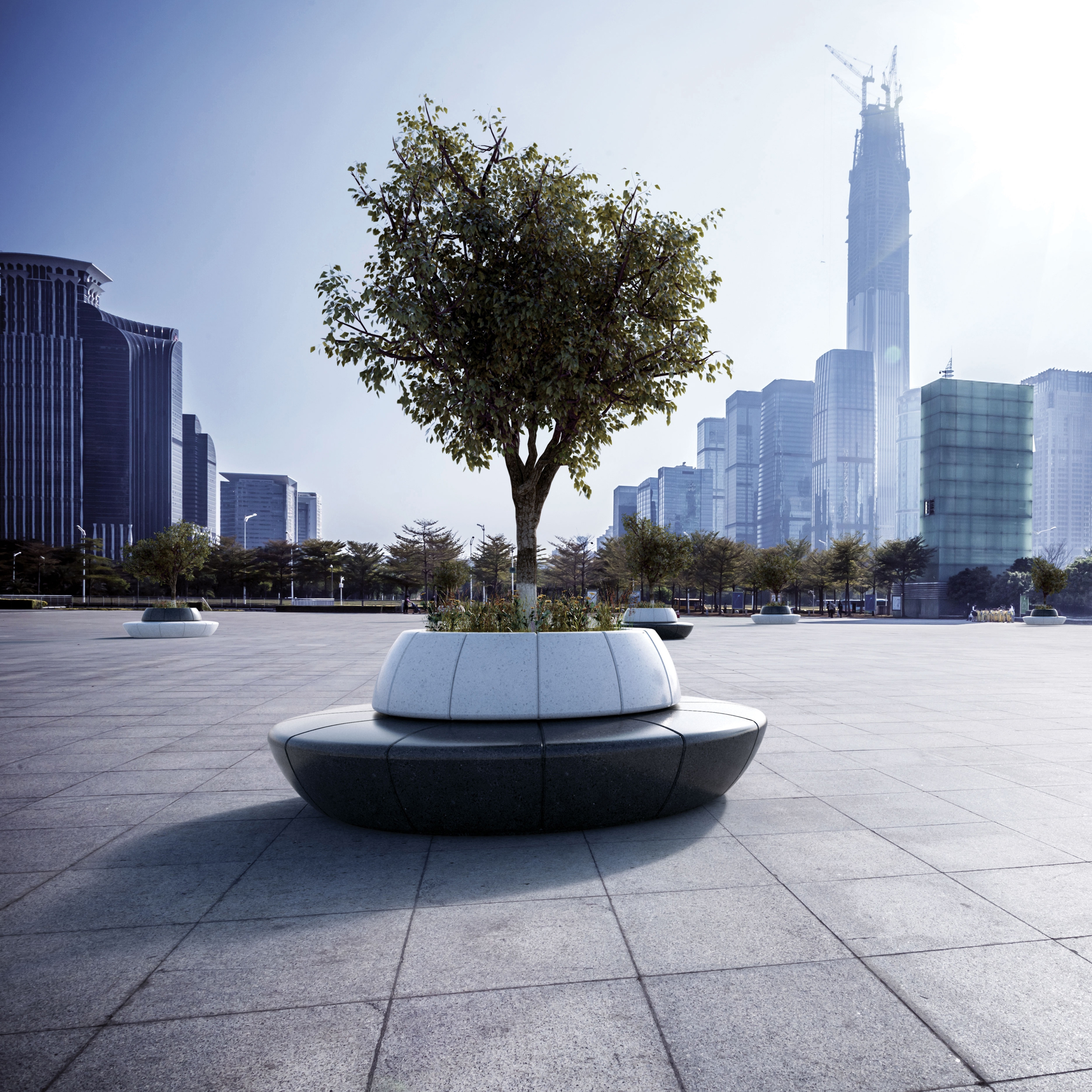 Mostra il prodotto Olimpo Backrest Planter/Bench del produttore Bellitalia