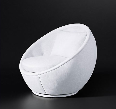 Display product Milo Baughman Model No. 810 1967 Fabric Swivel Chair from manufacturer RH Contract