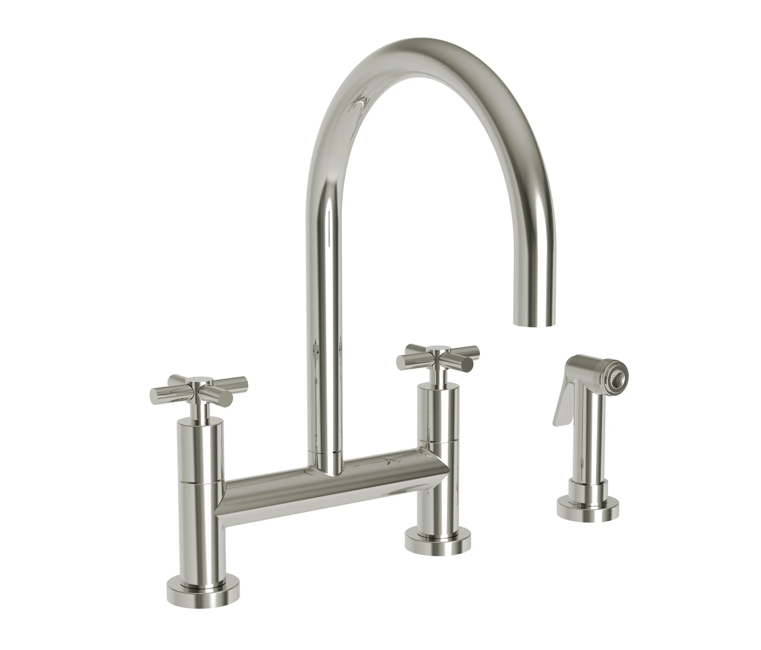 Newport Brass - East Linear bridge faucet-cross handles
