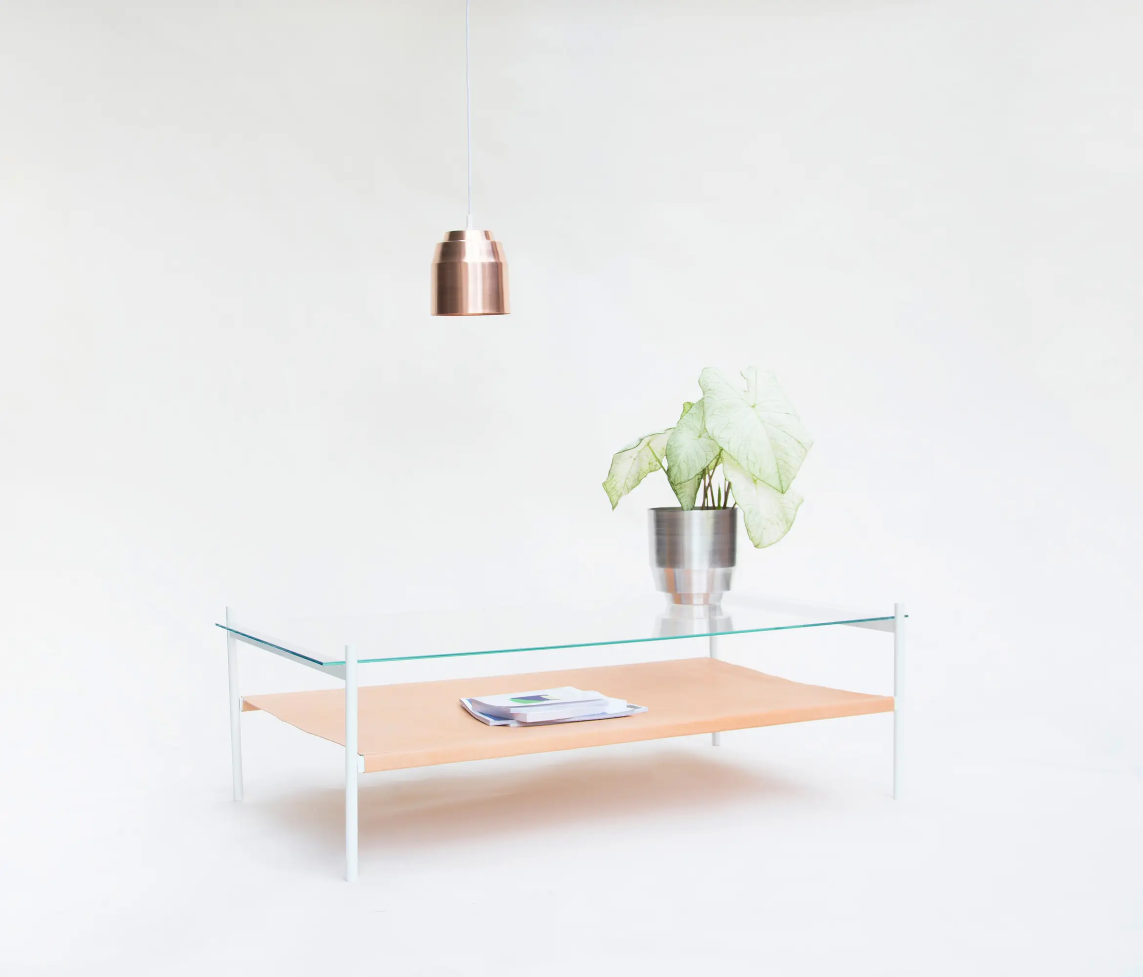 Yield - Duotone Circular Coffee Table | Brass /  Birch