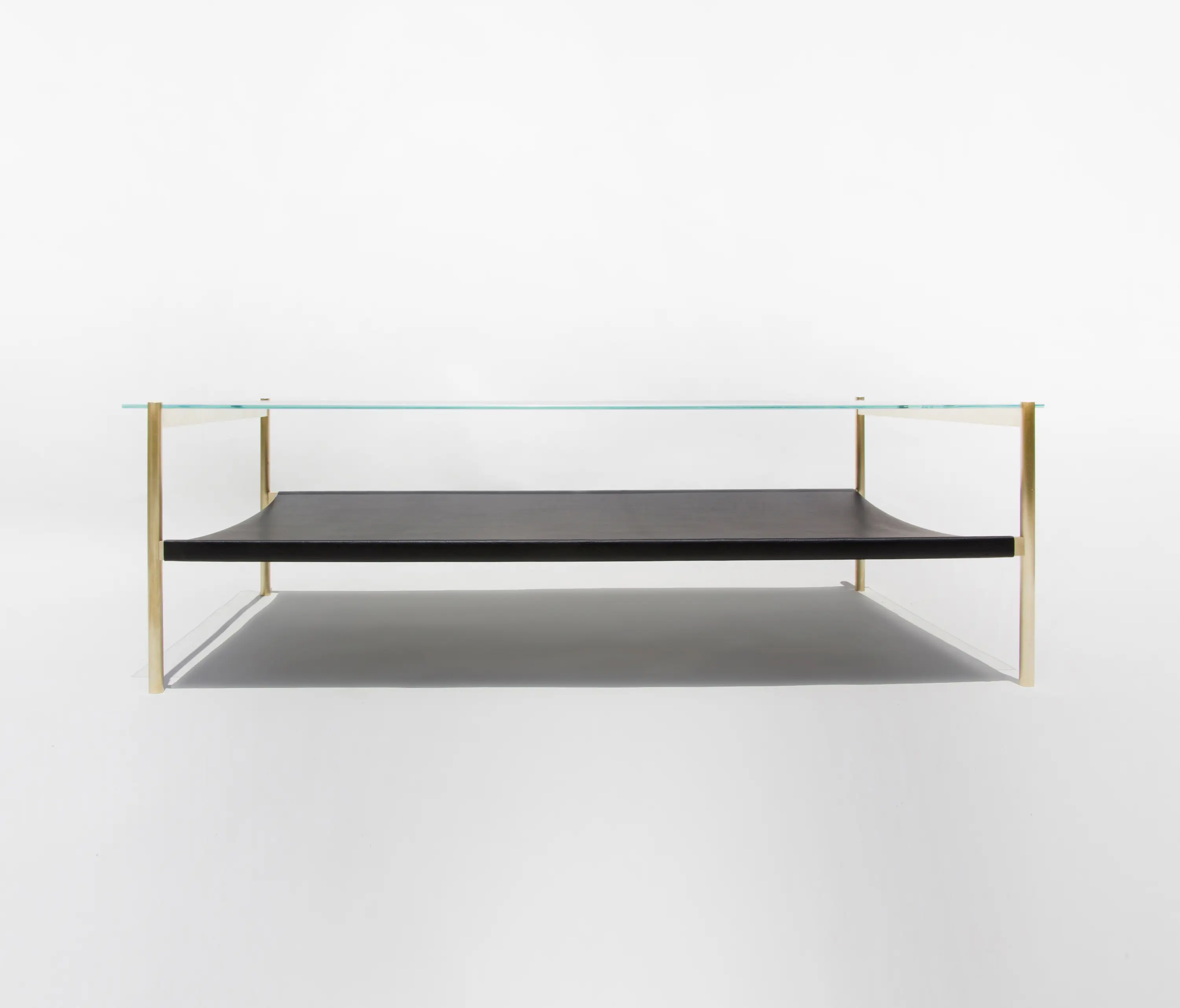 Yield - Duotone Rectangular Coffee Table | Brass / Black