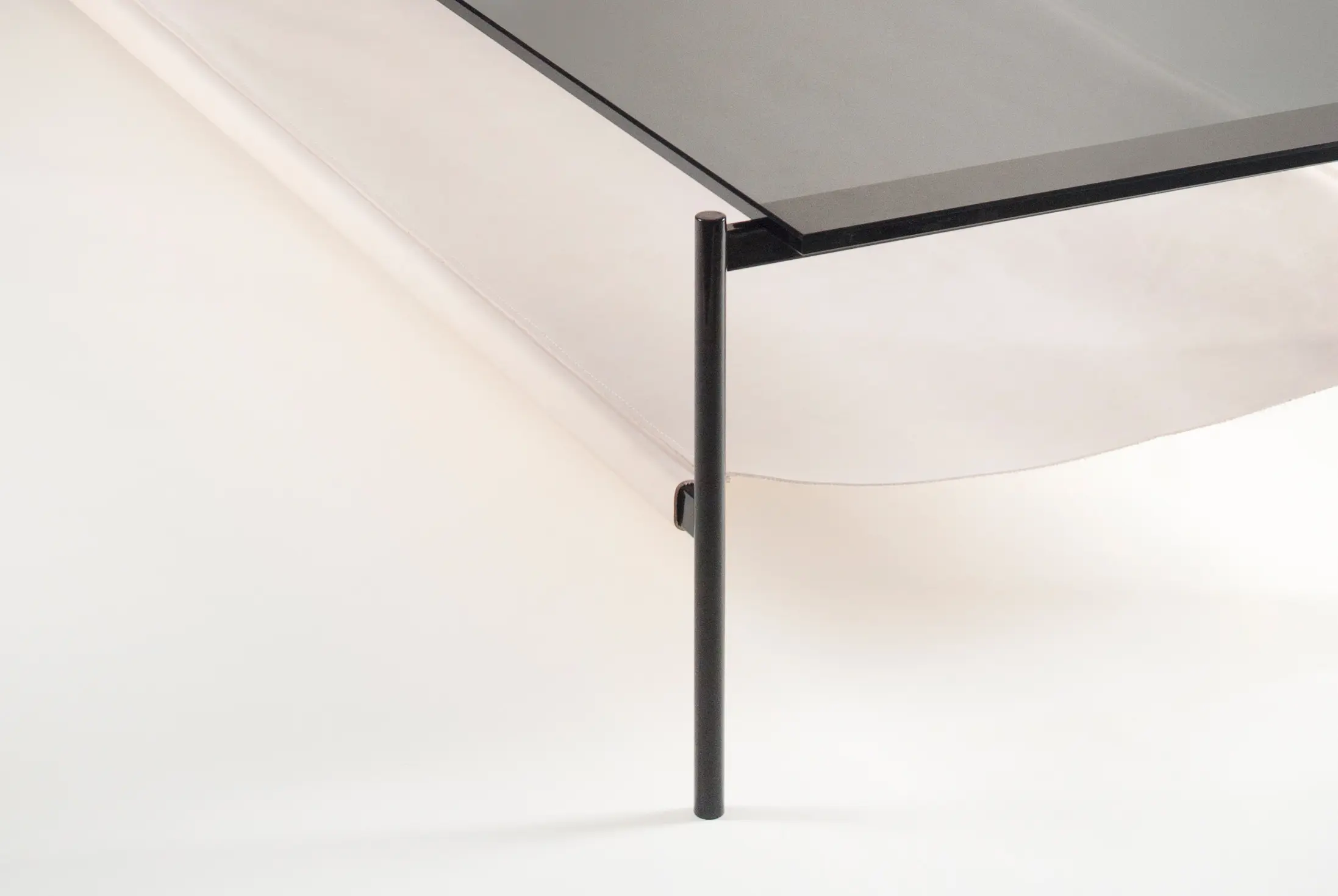 Yield - Duotone Rectangular Coffee Table | Black / Tan
