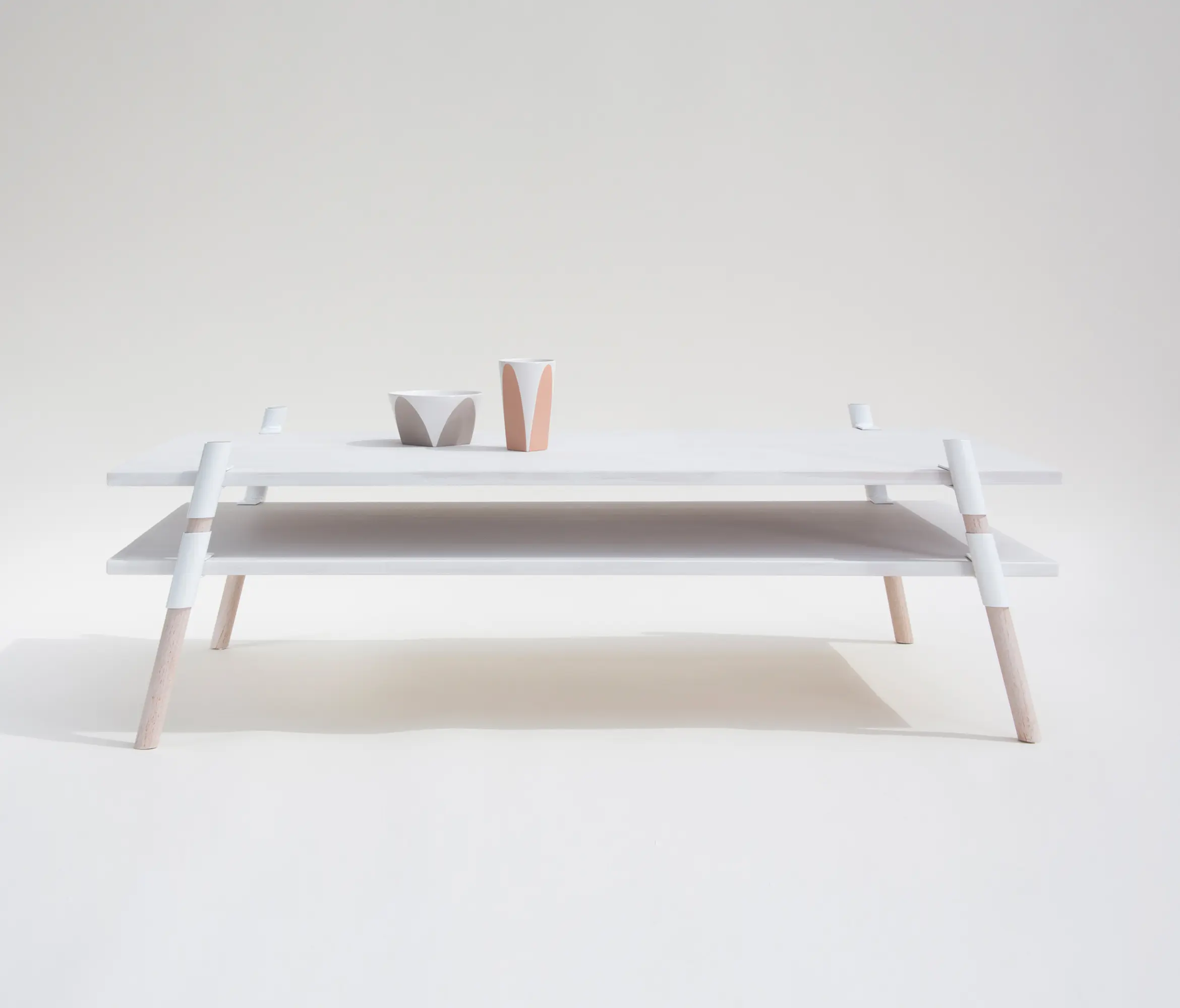 Yield - Italic 2-Tier Coffee Table | Bleached Alder