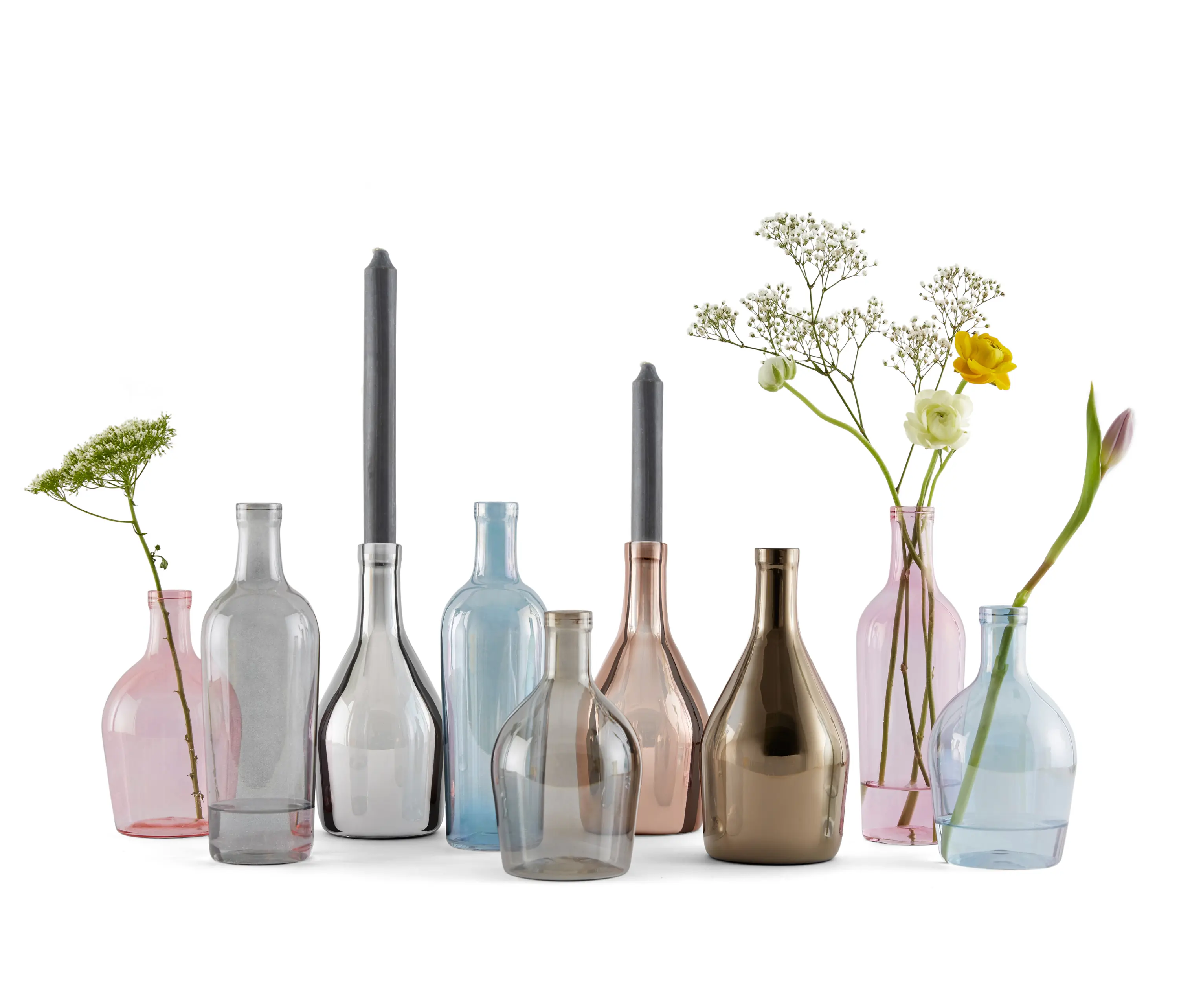 Incipit Lab srl - Barlume - TRIS Barlume a lustro grigio + Metallizzato Ottone
