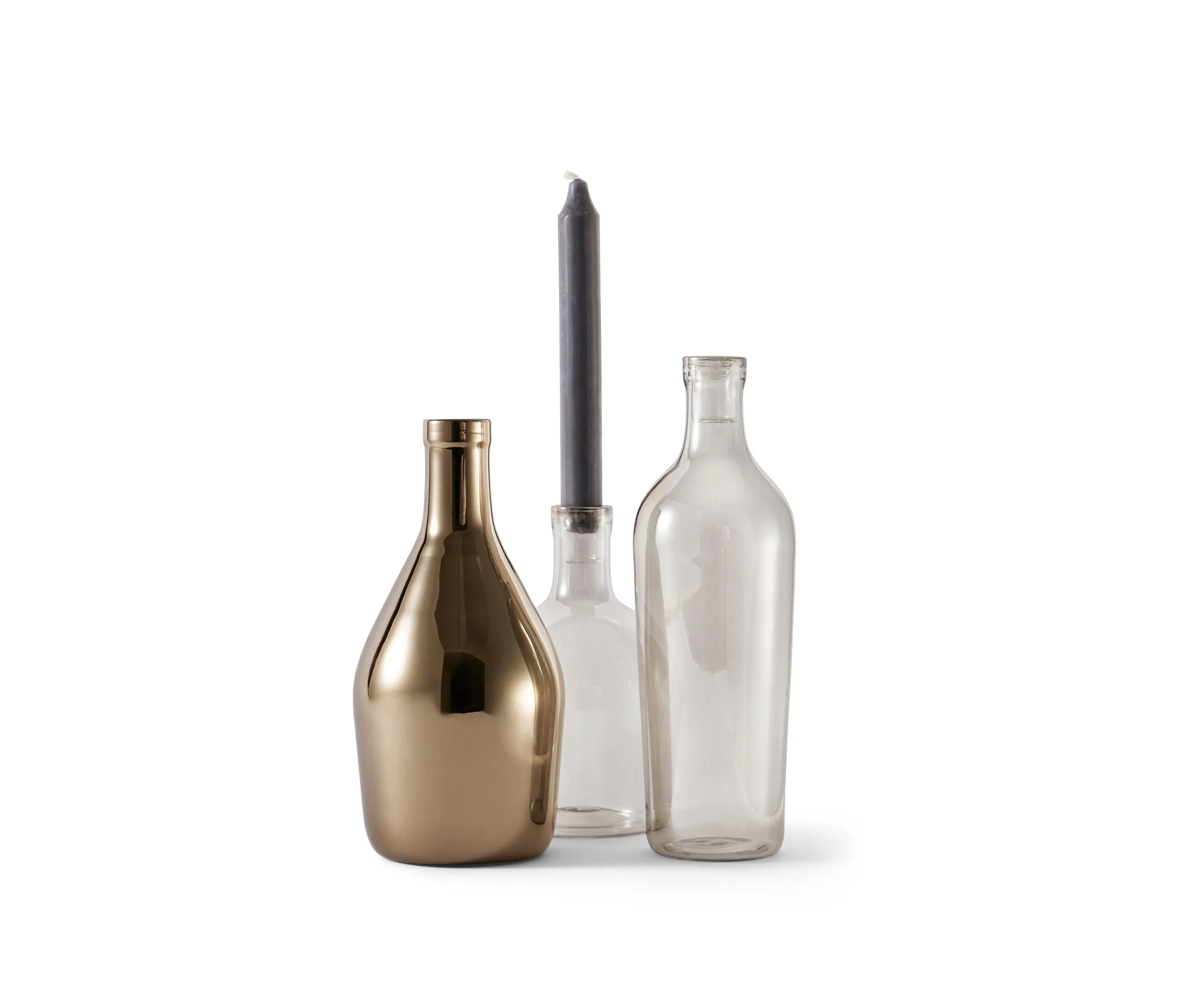 Incipit Lab srl - Barlume - TRIS Barlume a lustro grigio + Metallizzato Ottone