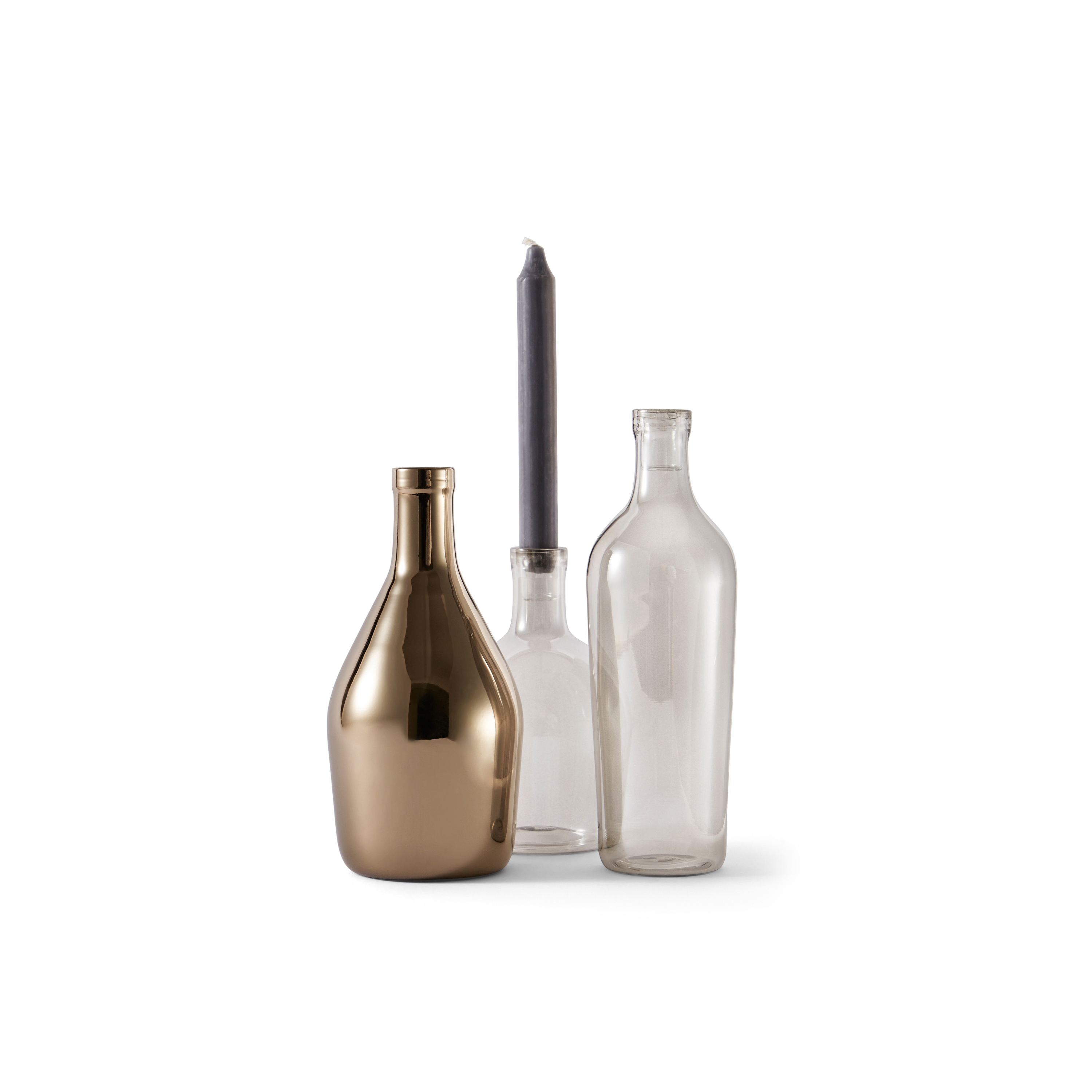 Display product Barlume - TRIS Barlume Trasparent Grey + Metallised Brass from manufacturer Incipit Lab srl