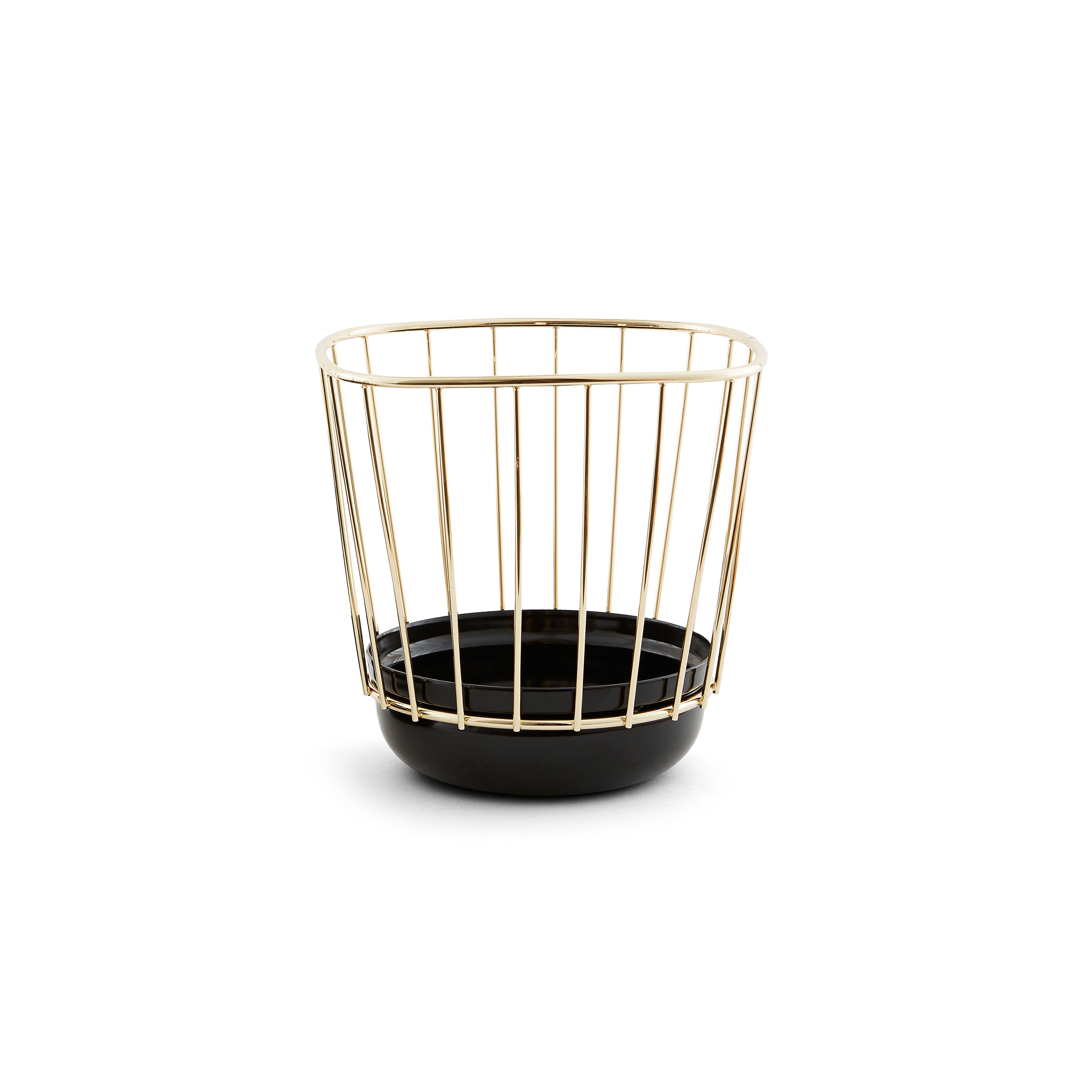 Mostrar el producto Canasta - Small black bowl & brass cage del fabricante Incipit Lab srl