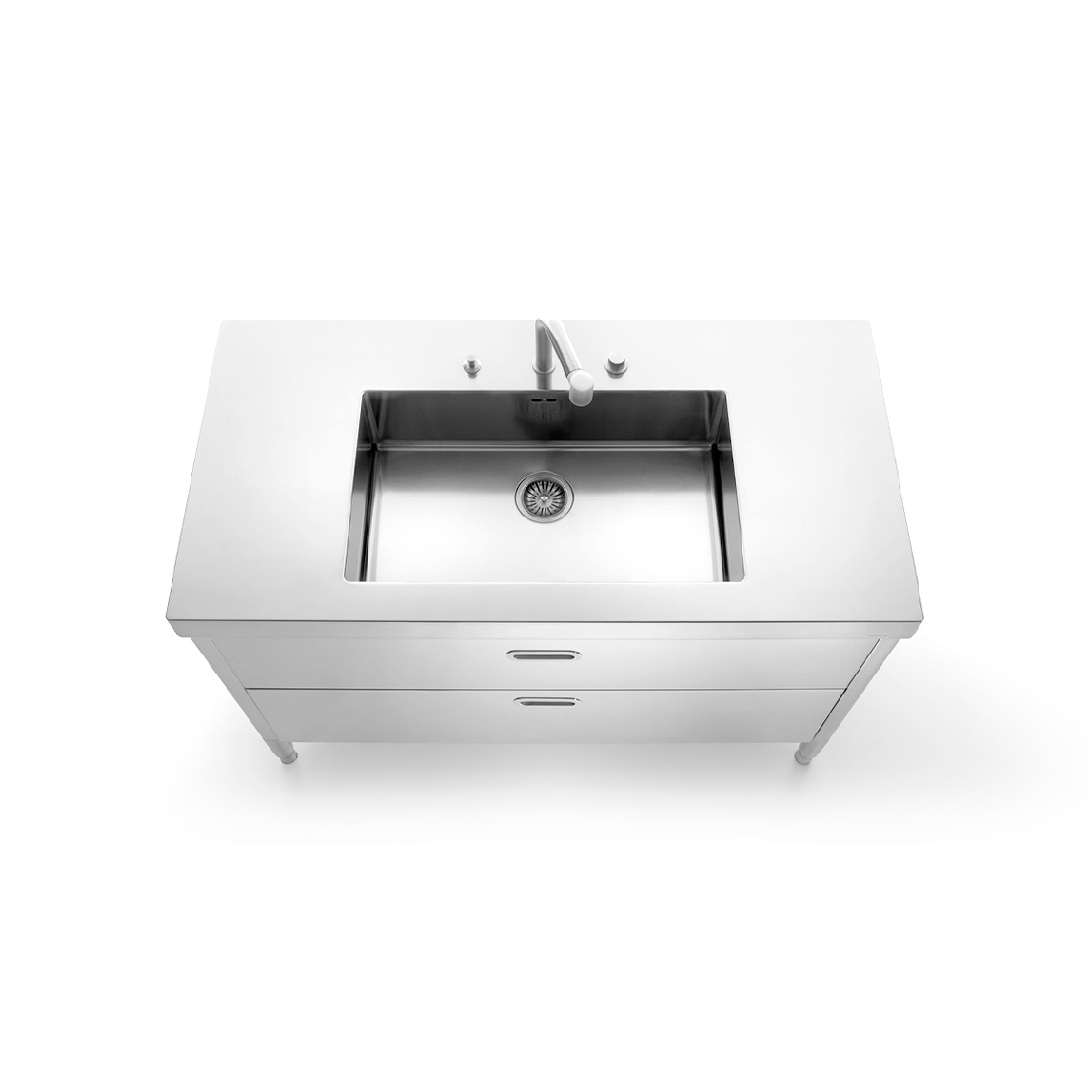Produkt Küchen Spülen L130-C120/1 des Herstellers ALPES-INOX anzeigen