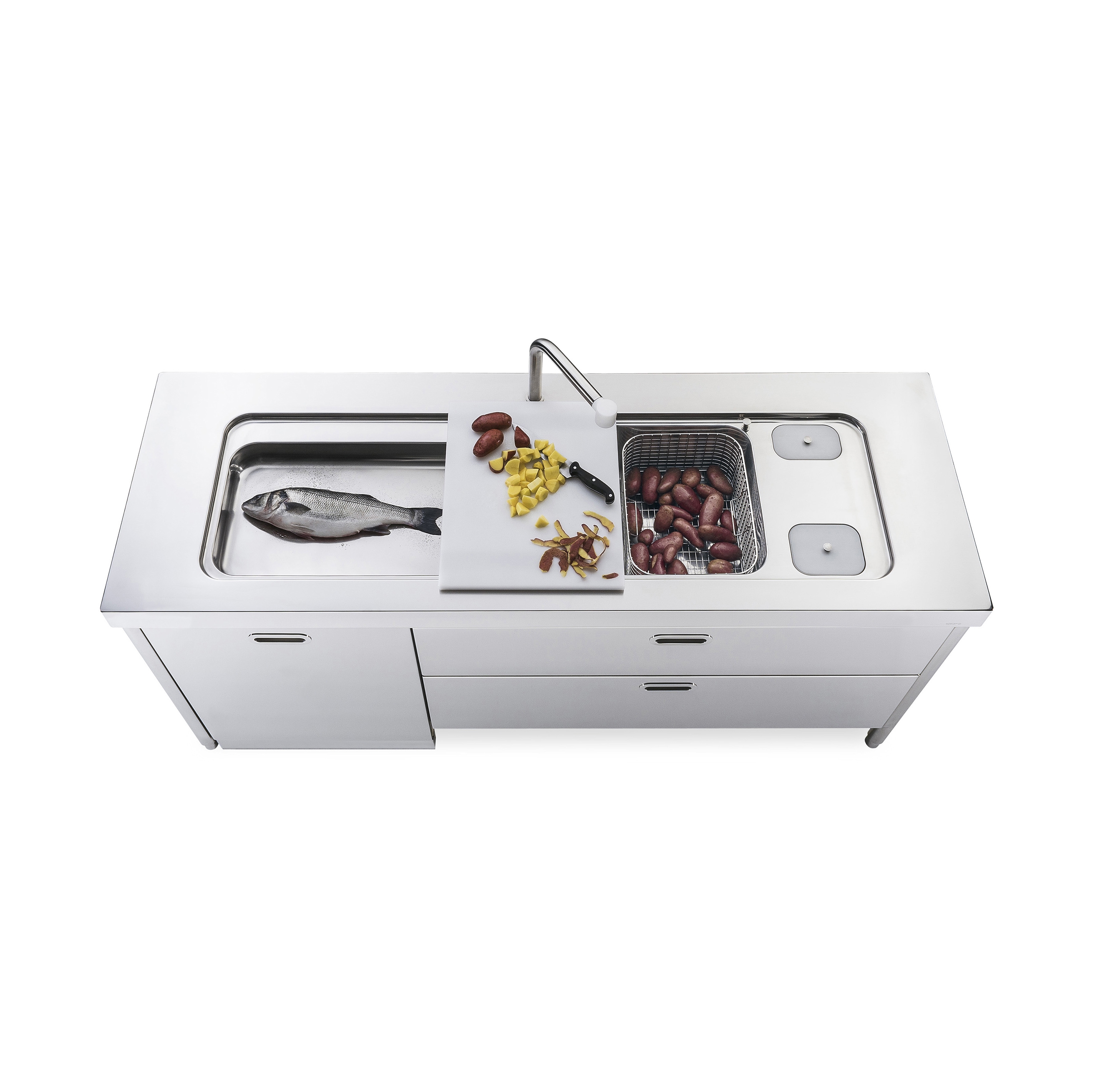 Produkt Küchen Spülen L190-L60+C120/1 des Herstellers ALPES-INOX anzeigen