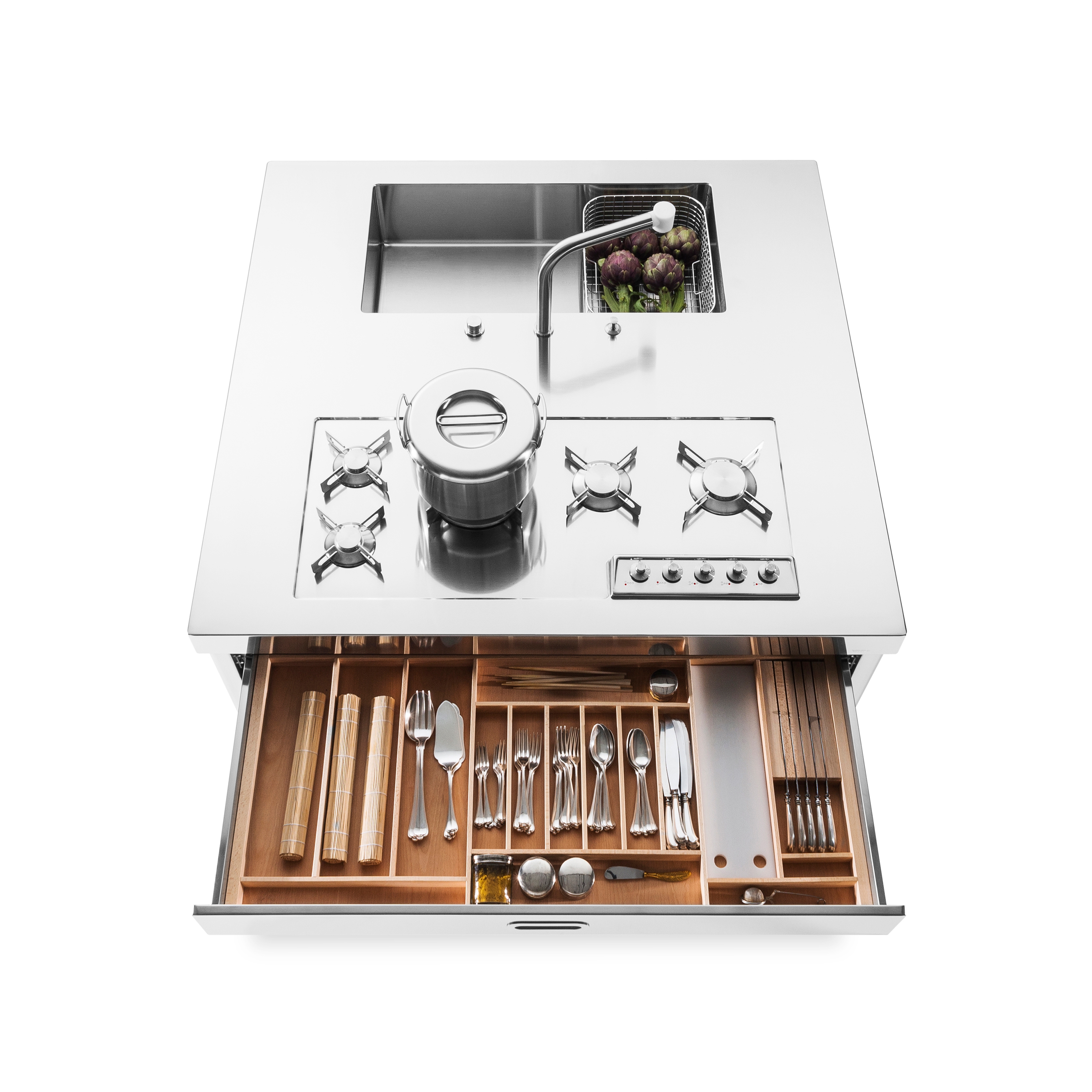 Produkt Spül- und kochelemente I-LC130-C120/1 des Herstellers ALPES-INOX anzeigen